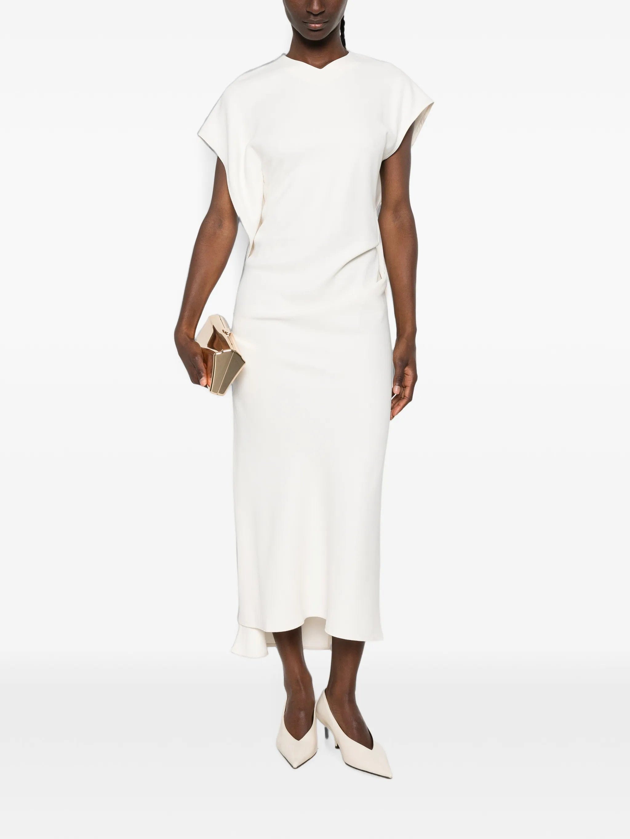 Victoria Beckham draped asymmetric dress