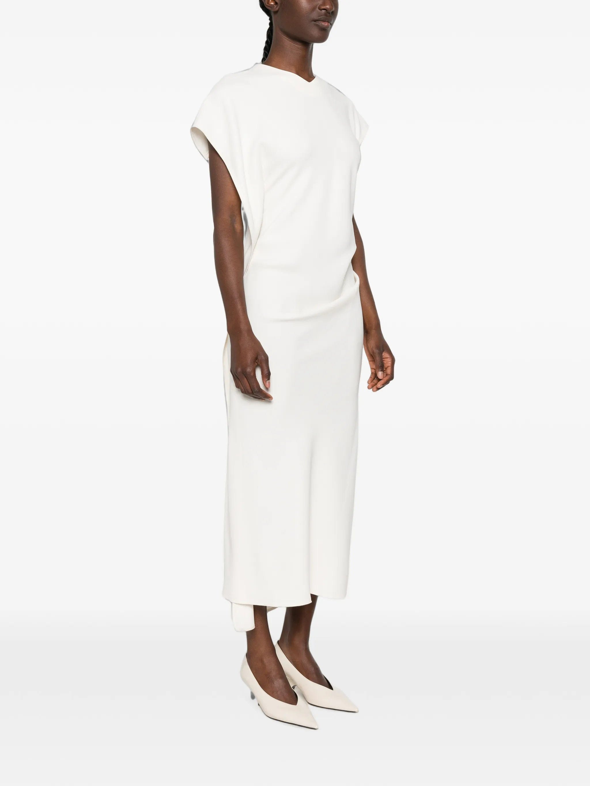 Victoria Beckham draped asymmetric dress