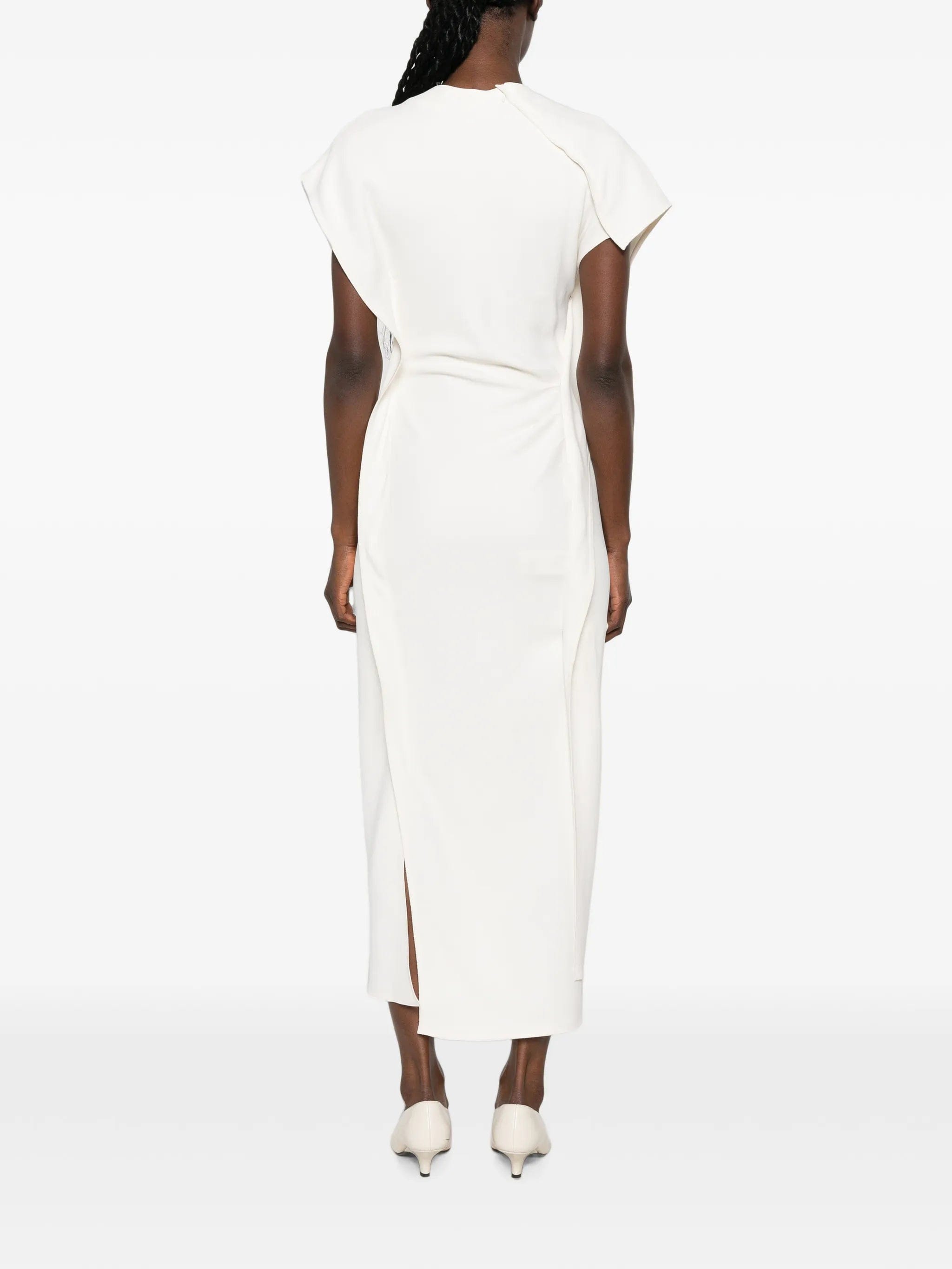Victoria Beckham draped asymmetric dress