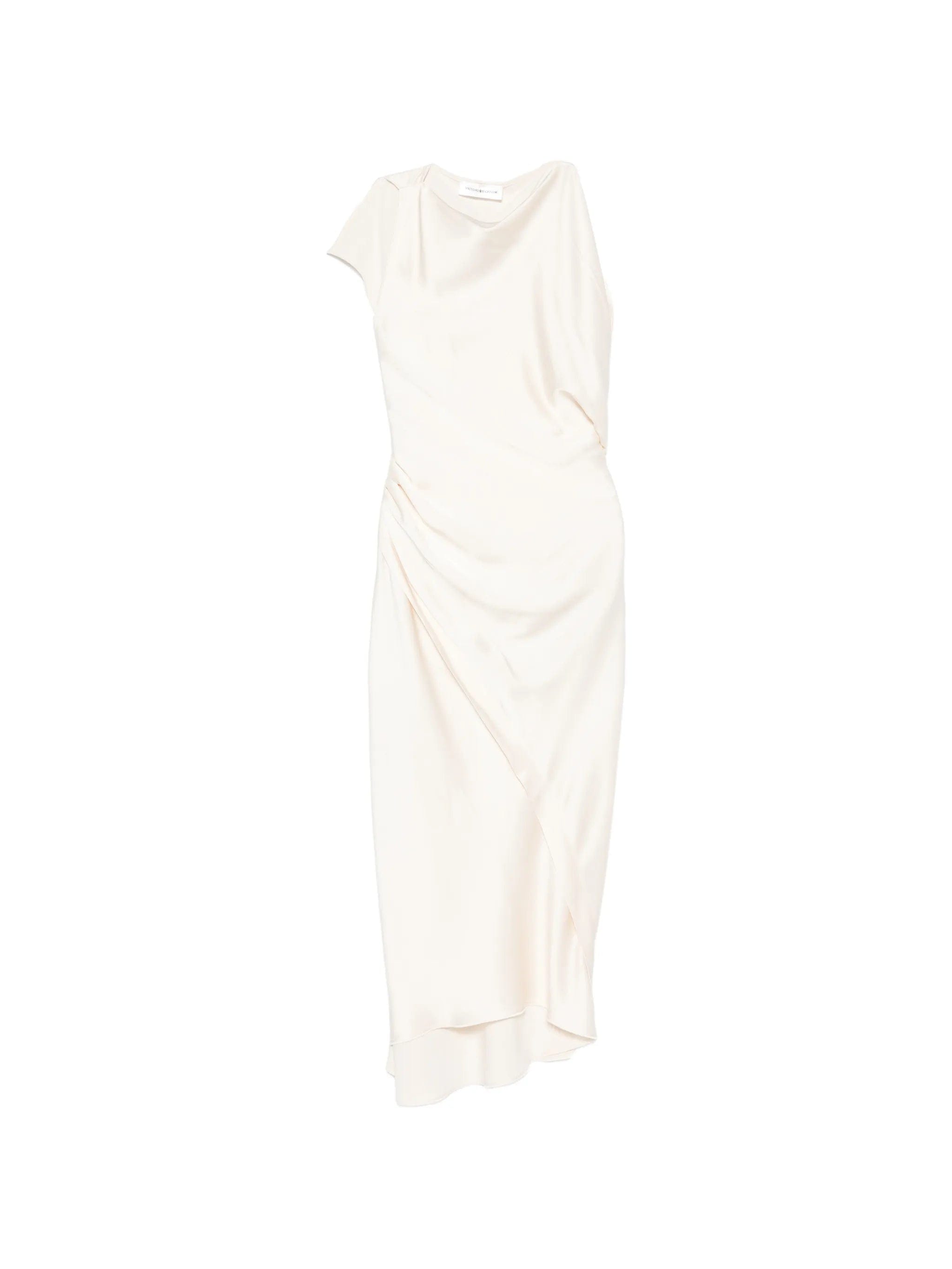 Victoria Beckham sleeveless draped asymmetric dress