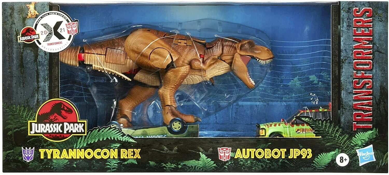 Hasbro Toys Transformers Jurassic Park Mash - Up Tyrannocon Rex and Autobot JP93 Action Figure