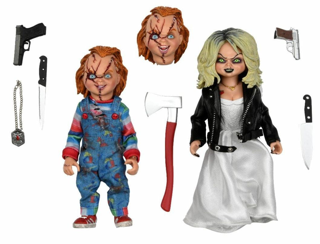 Neca Toys NECA Bride of Chucky Clothed Chucky & Tiffany 2 Pack Action Figure