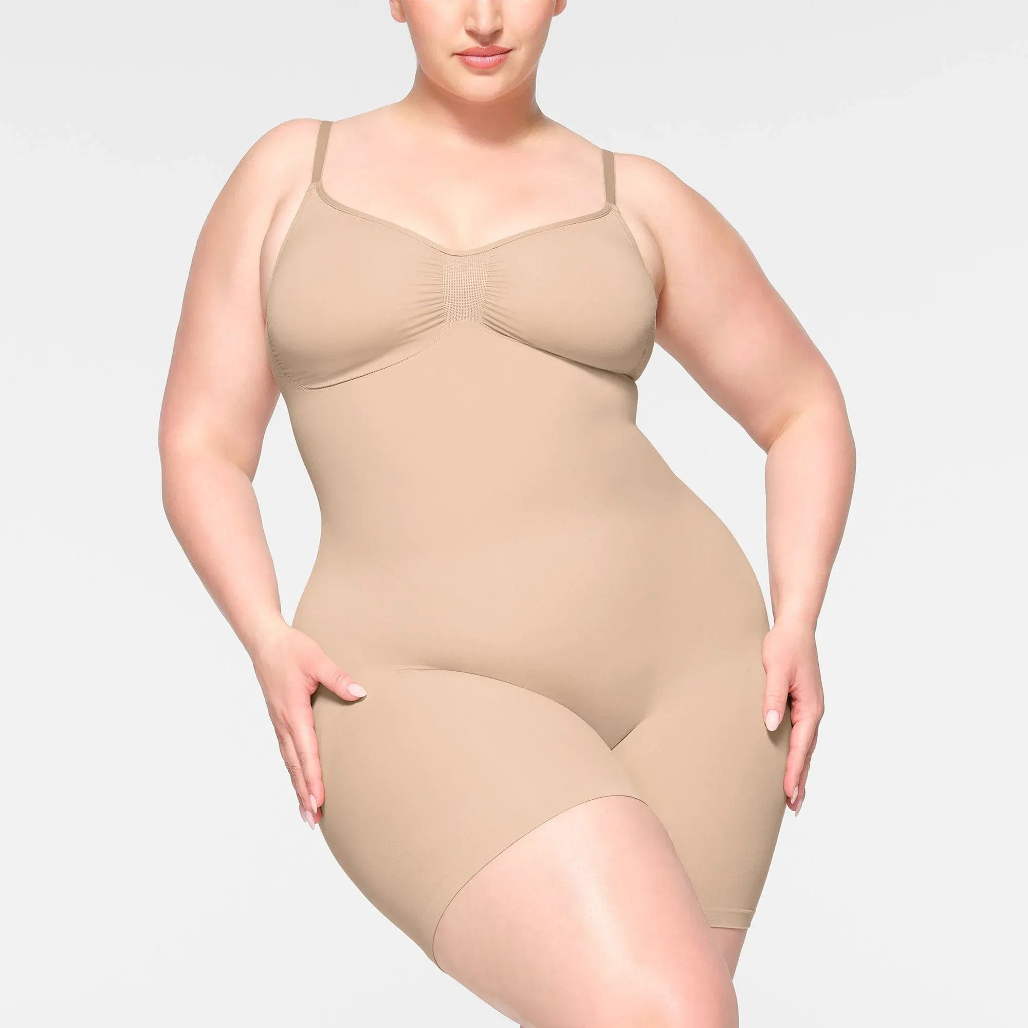 SEAMLESS SCULPT Skims Seamless Sculpt Mid Thigh Bodysuit Mica
