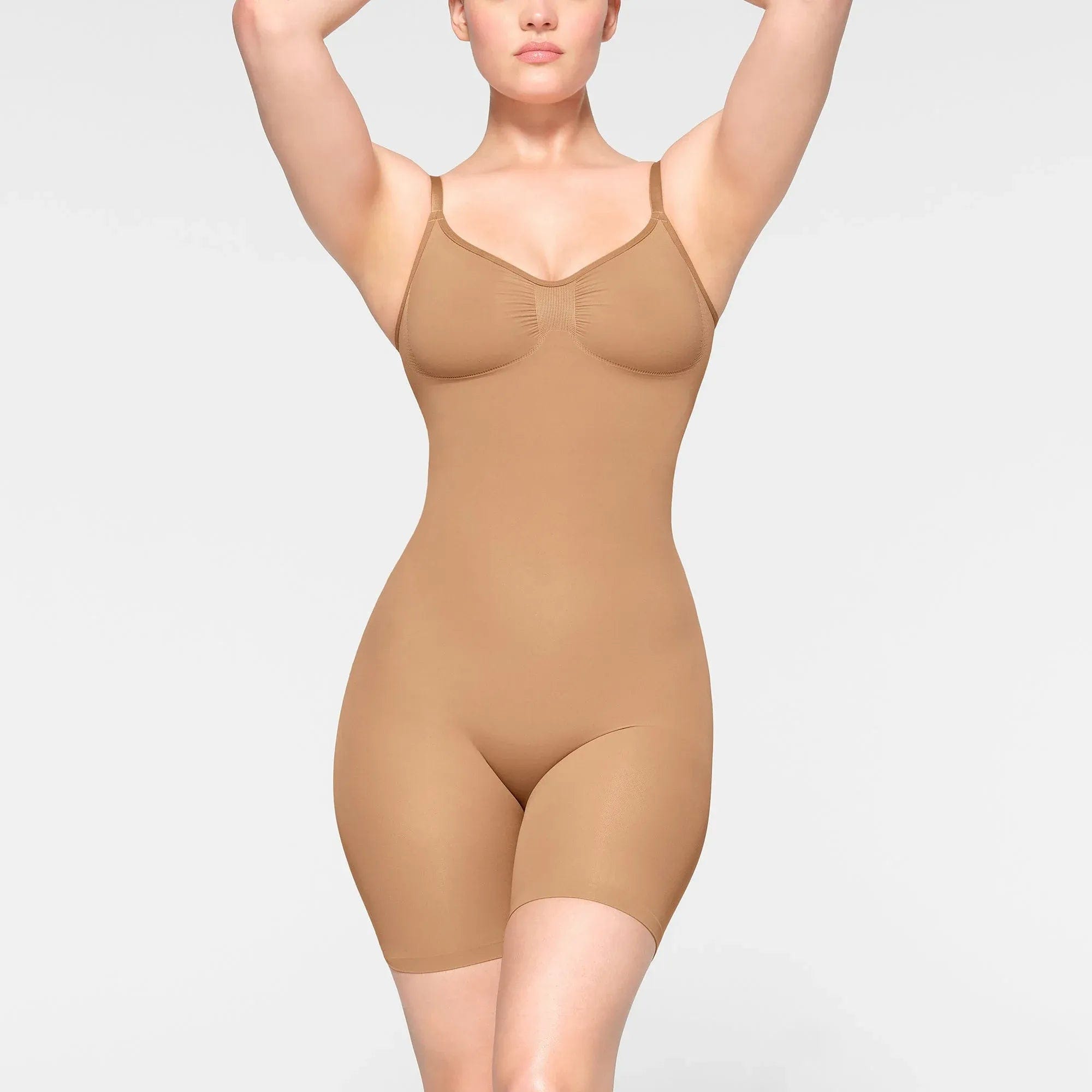 SEAMLESS SCULPT Skims Seamless Sculpt Mid Thigh Bodysuit Ochre