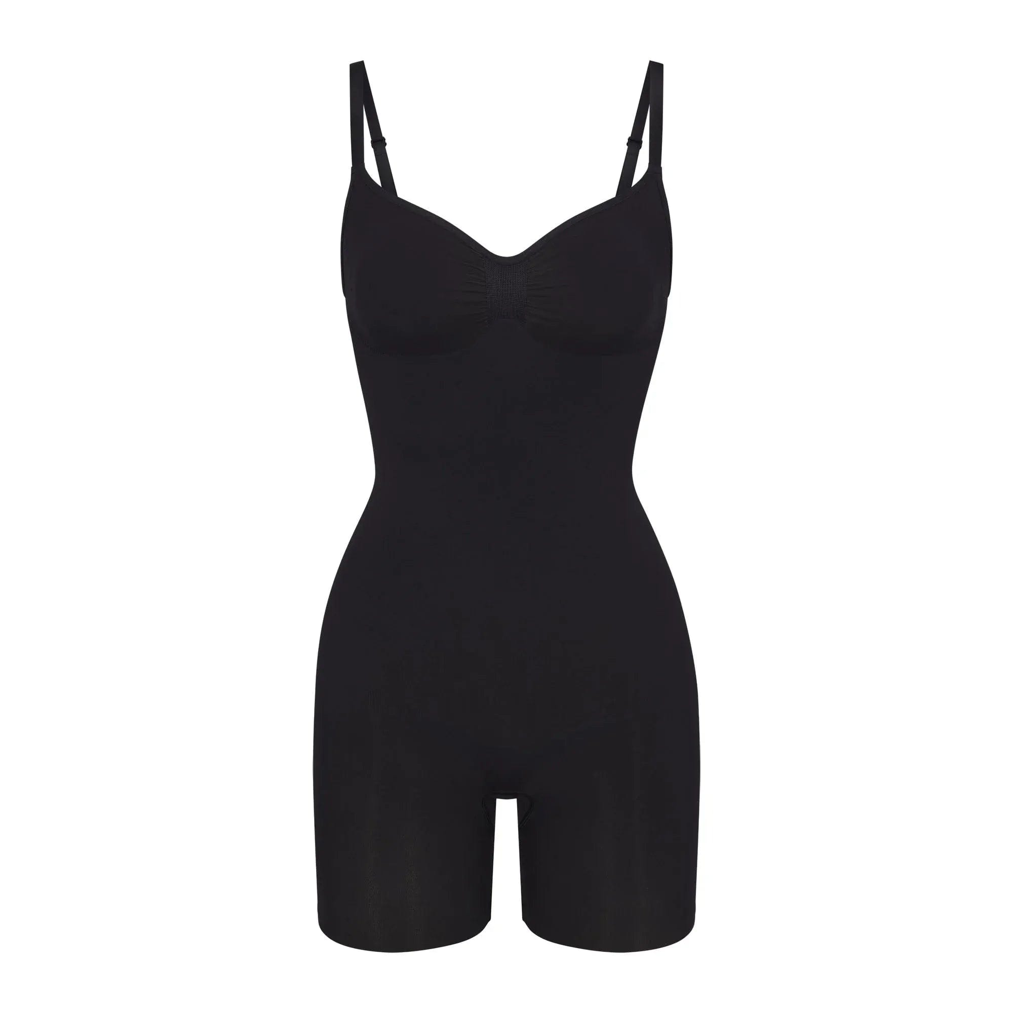 SEAMLESS SCULPT Skims Seamless Sculpt Mid Thigh Bodysuit Onyx
