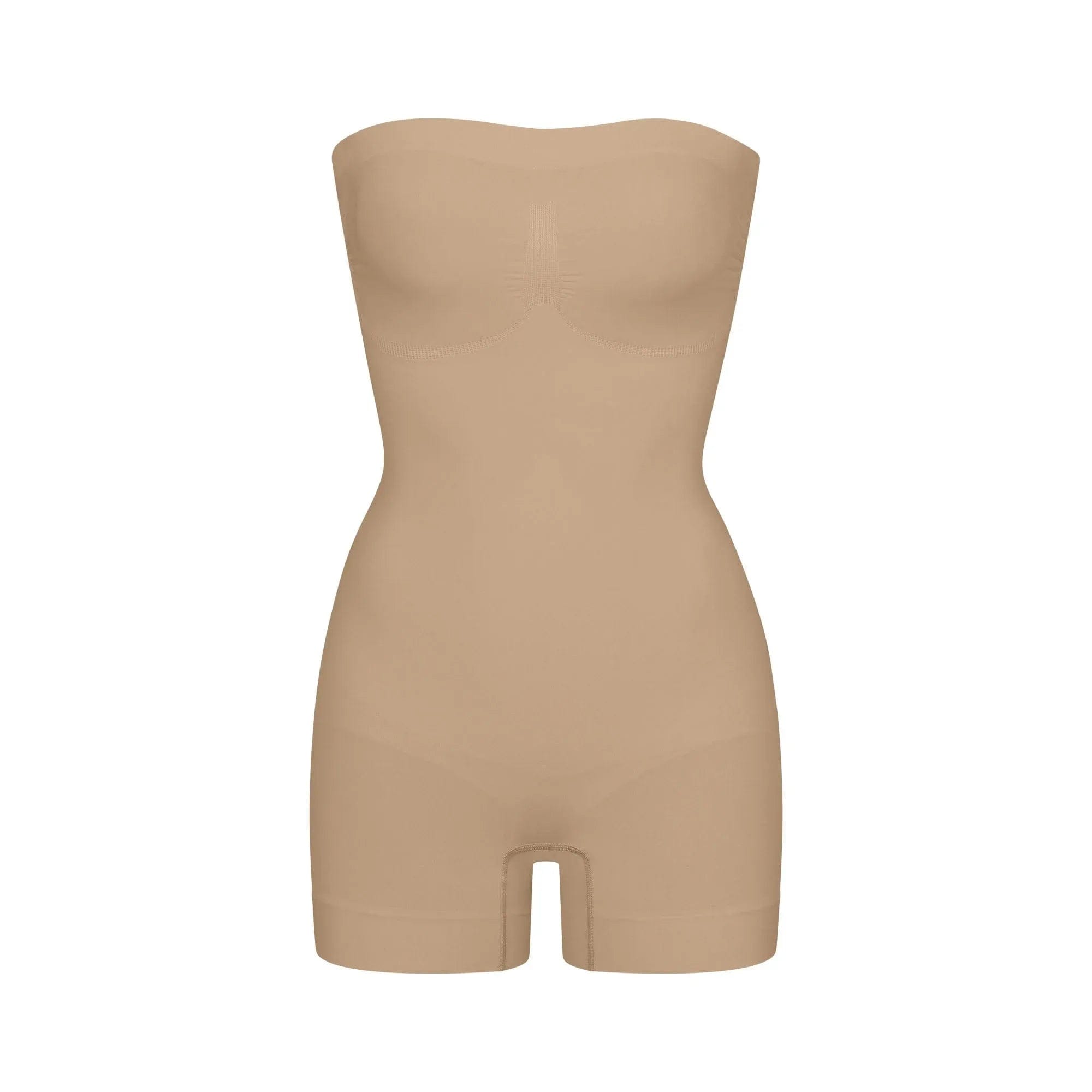 SEAMLESS SCULPT Skims Seamless Sculpt Strapless Shortie Bodysuit Clay