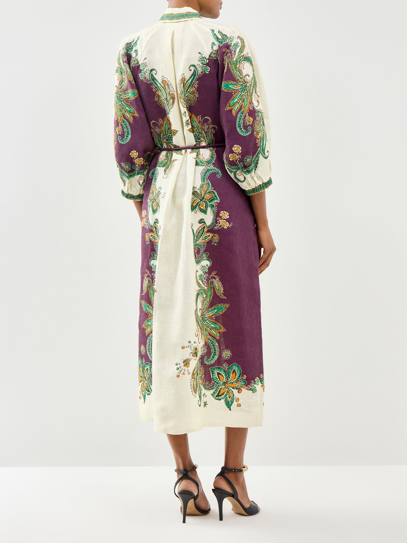 Alemais Ruthie Linen Shirt Dress Multi