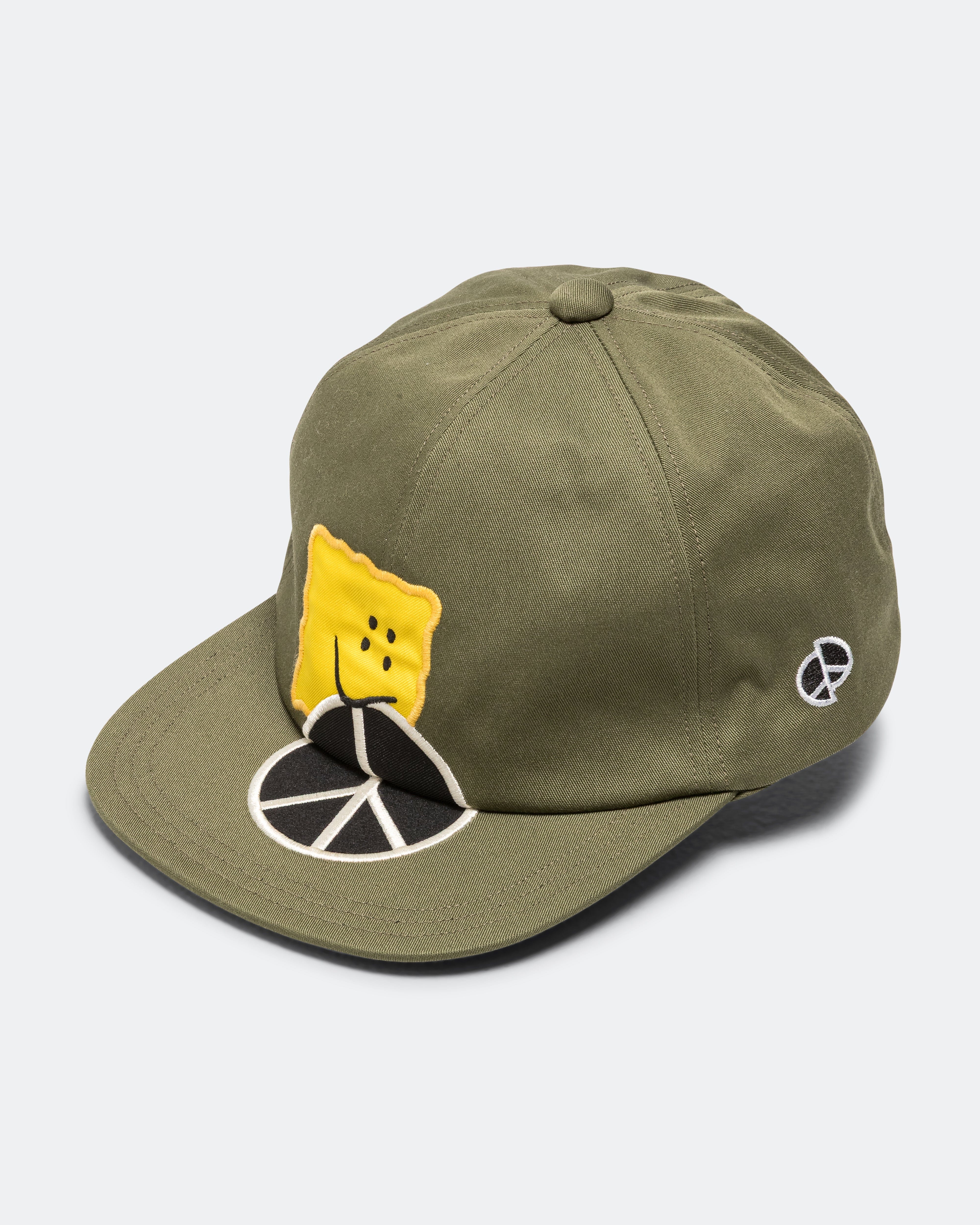 Kapital Chino Baseball Cap (PECKISH RAINBOWY) - Khaki