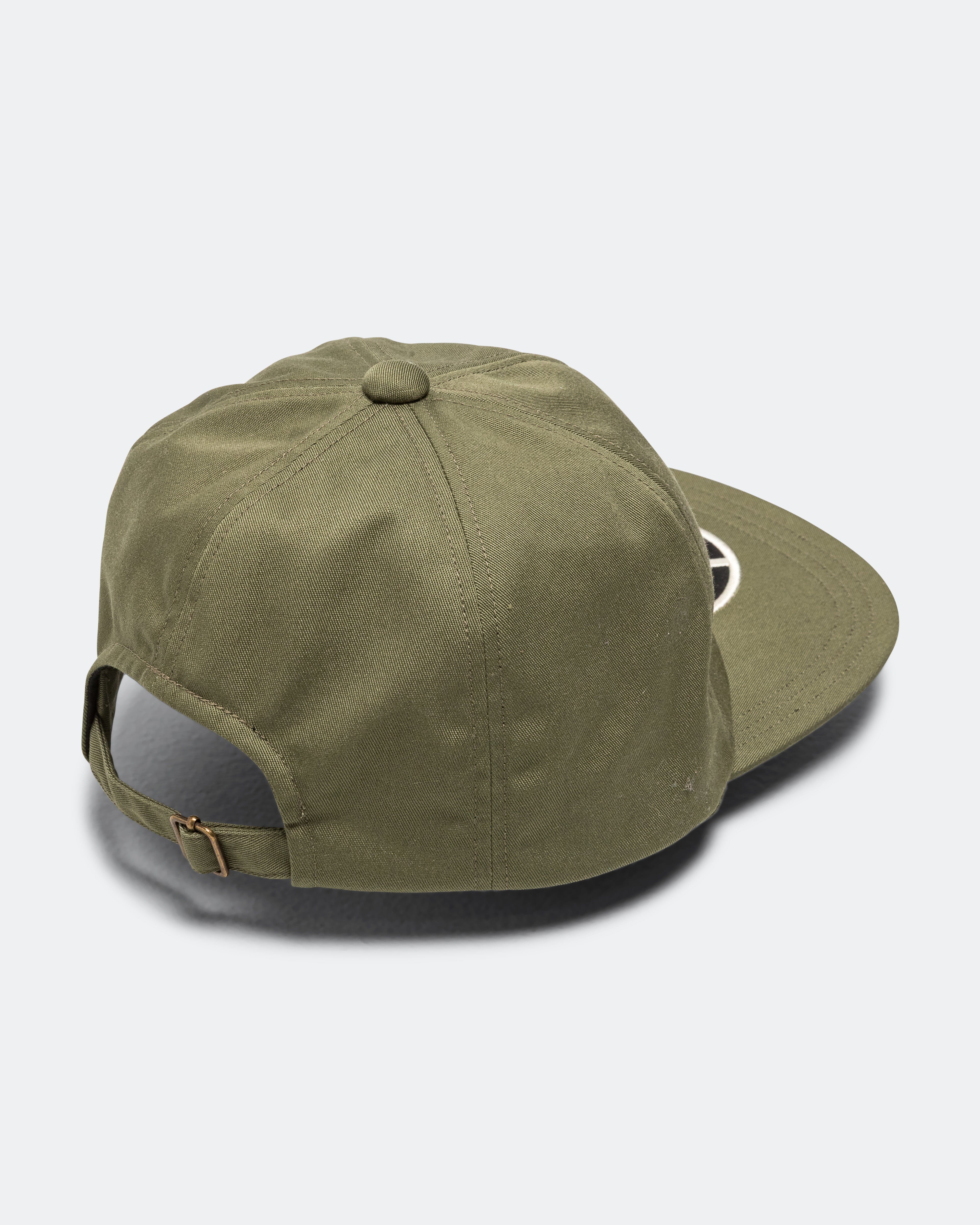 Kapital Chino Baseball Cap (PECKISH RAINBOWY) - Khaki