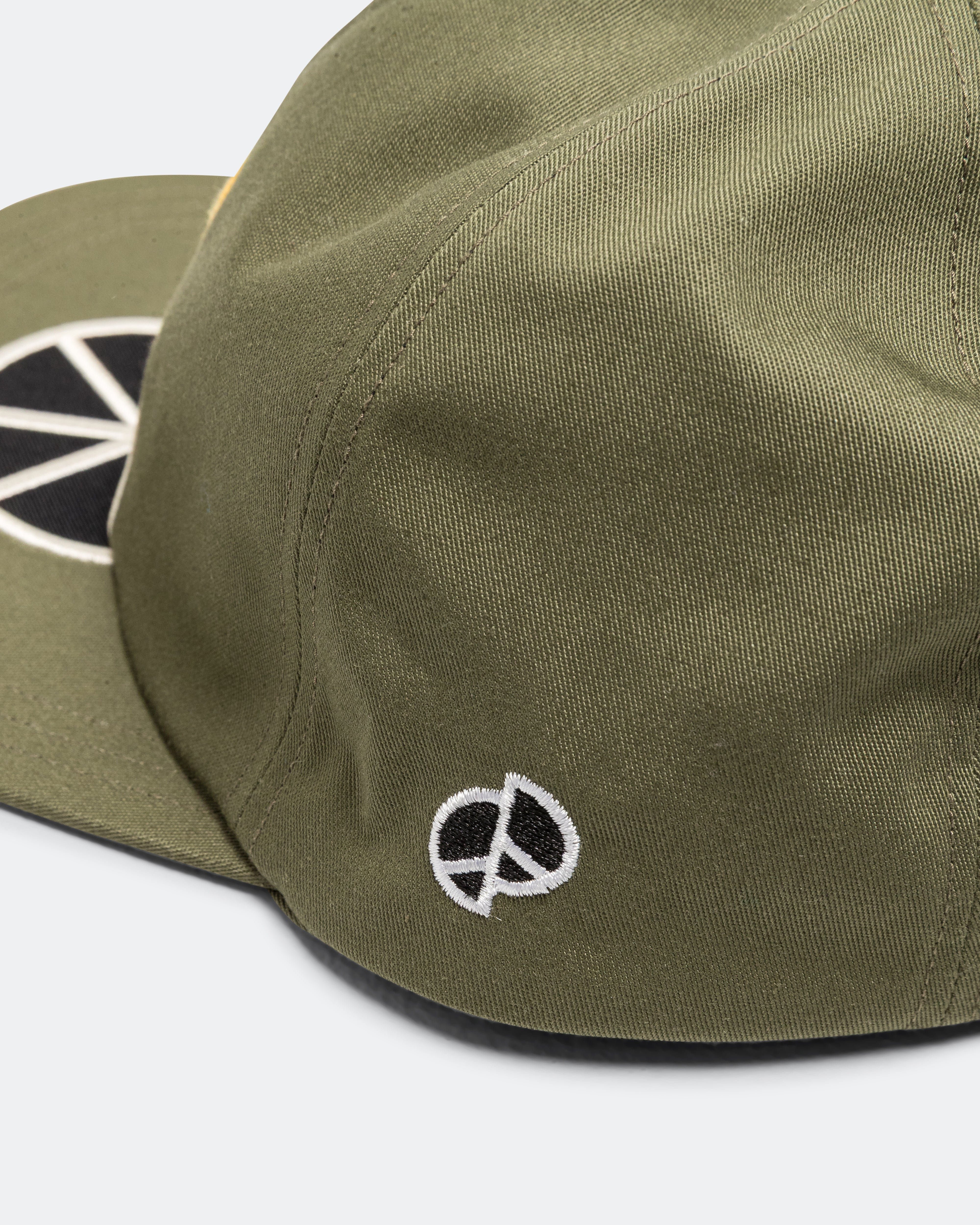 Kapital Chino Baseball Cap (PECKISH RAINBOWY) - Khaki