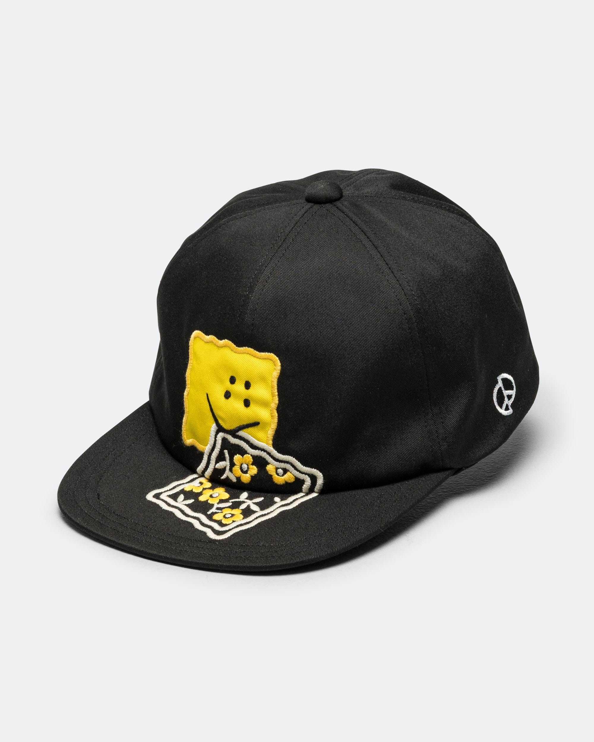Kapital Chino Baseball Cap (PECKISH RAINBOWY) - Black