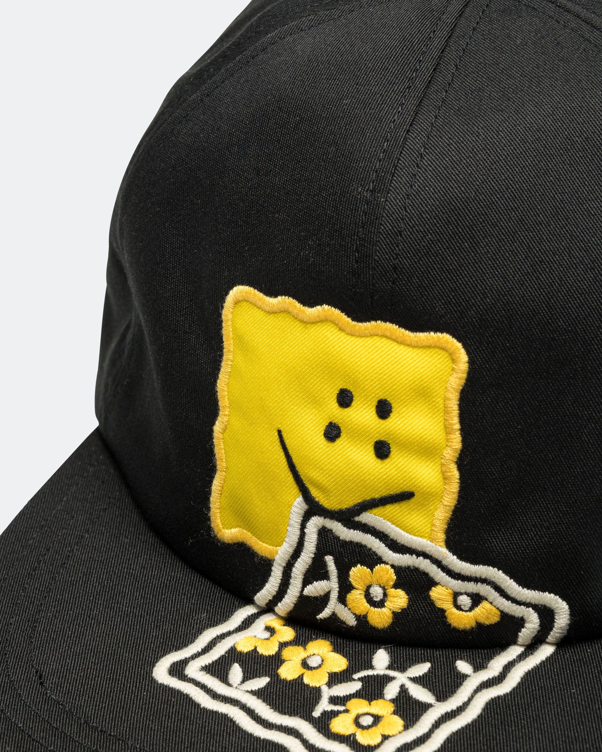 Kapital Chino Baseball Cap (PECKISH RAINBOWY) - Black