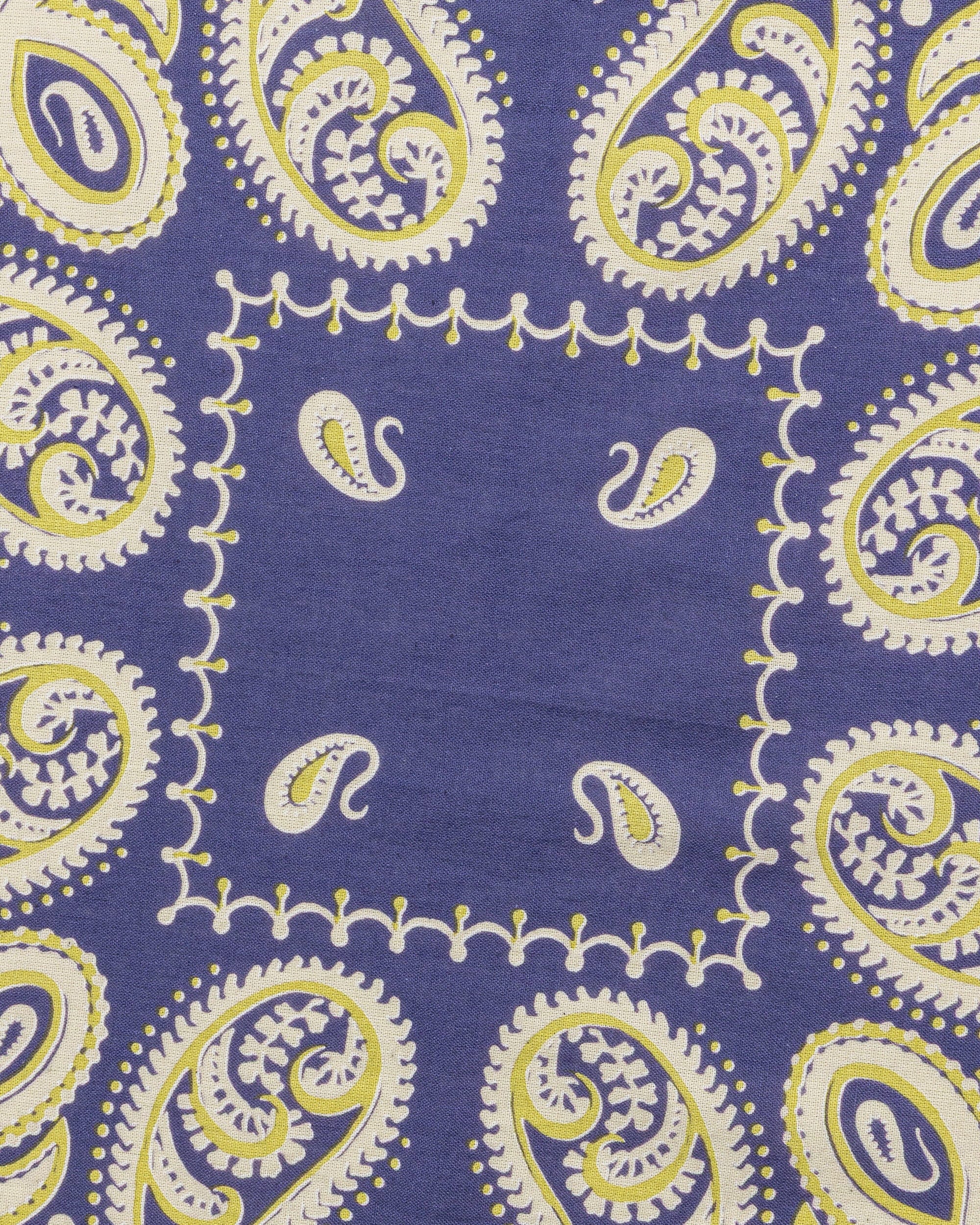 Kapital Fastcolor Selvedge Bandanna (SAMBO Paisley) 20x20 - Purple