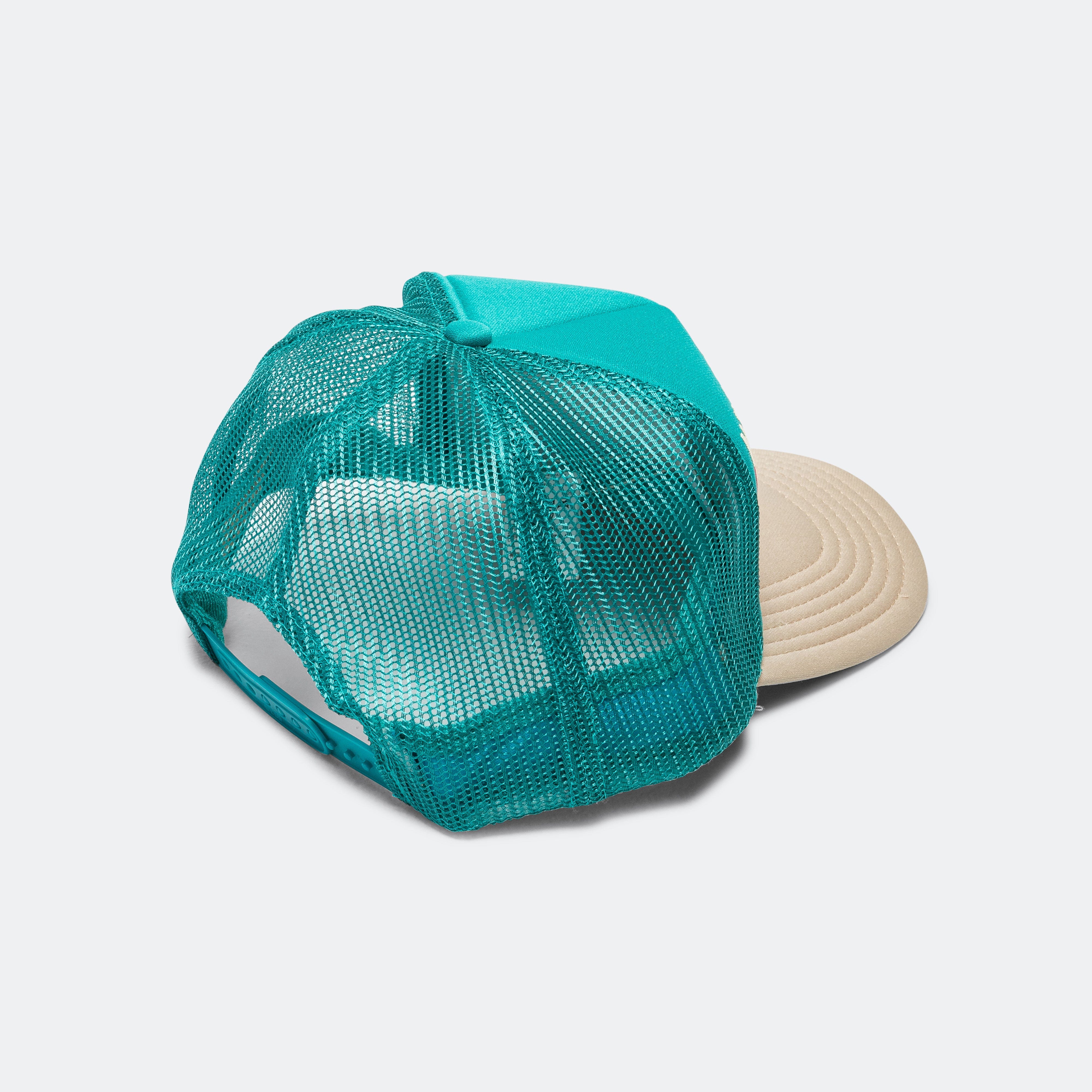 Kapital KOUNTRY DIRTY SHRINK Trucker CAP - Turquoise x Beige