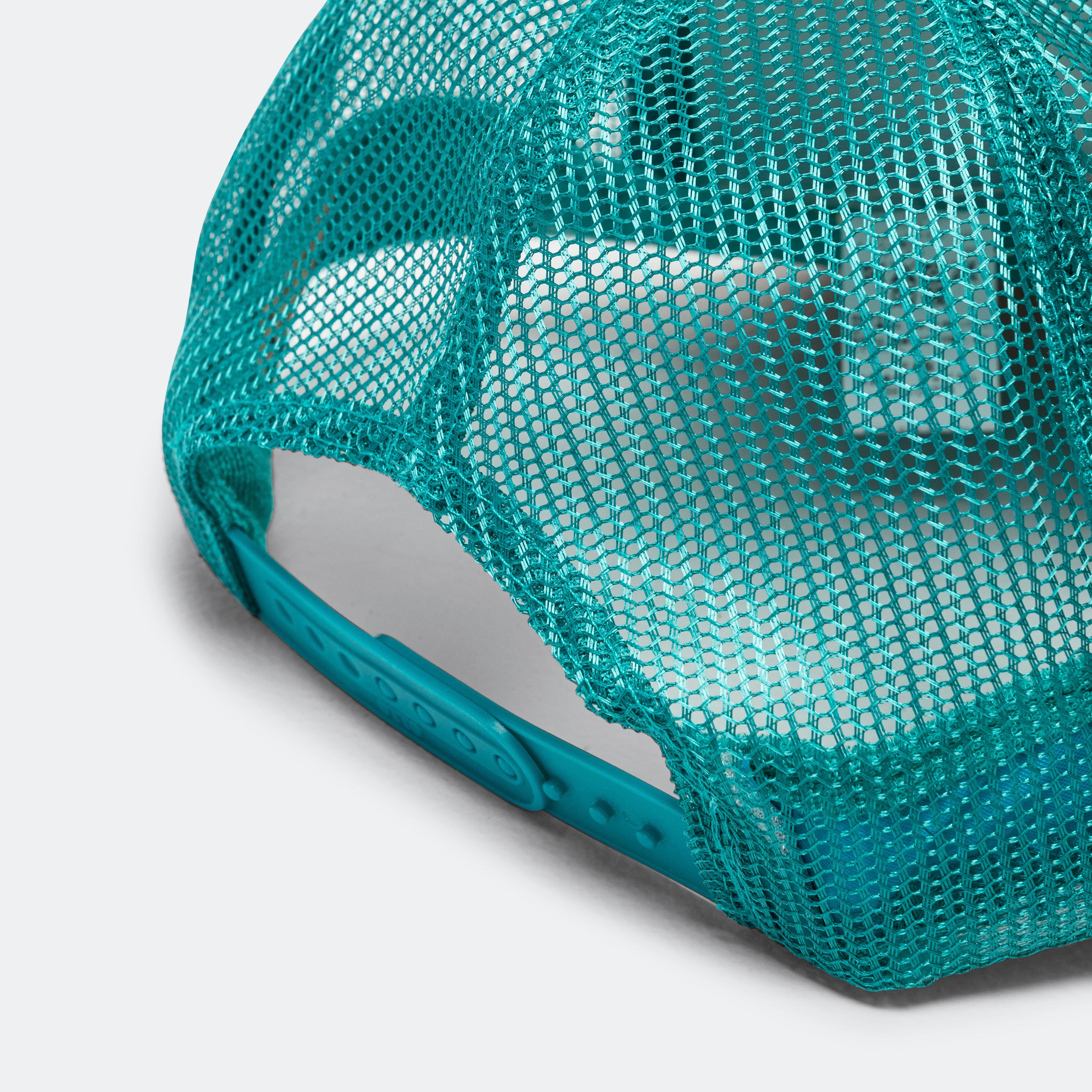 Kapital KOUNTRY DIRTY SHRINK Trucker CAP - Turquoise x Beige