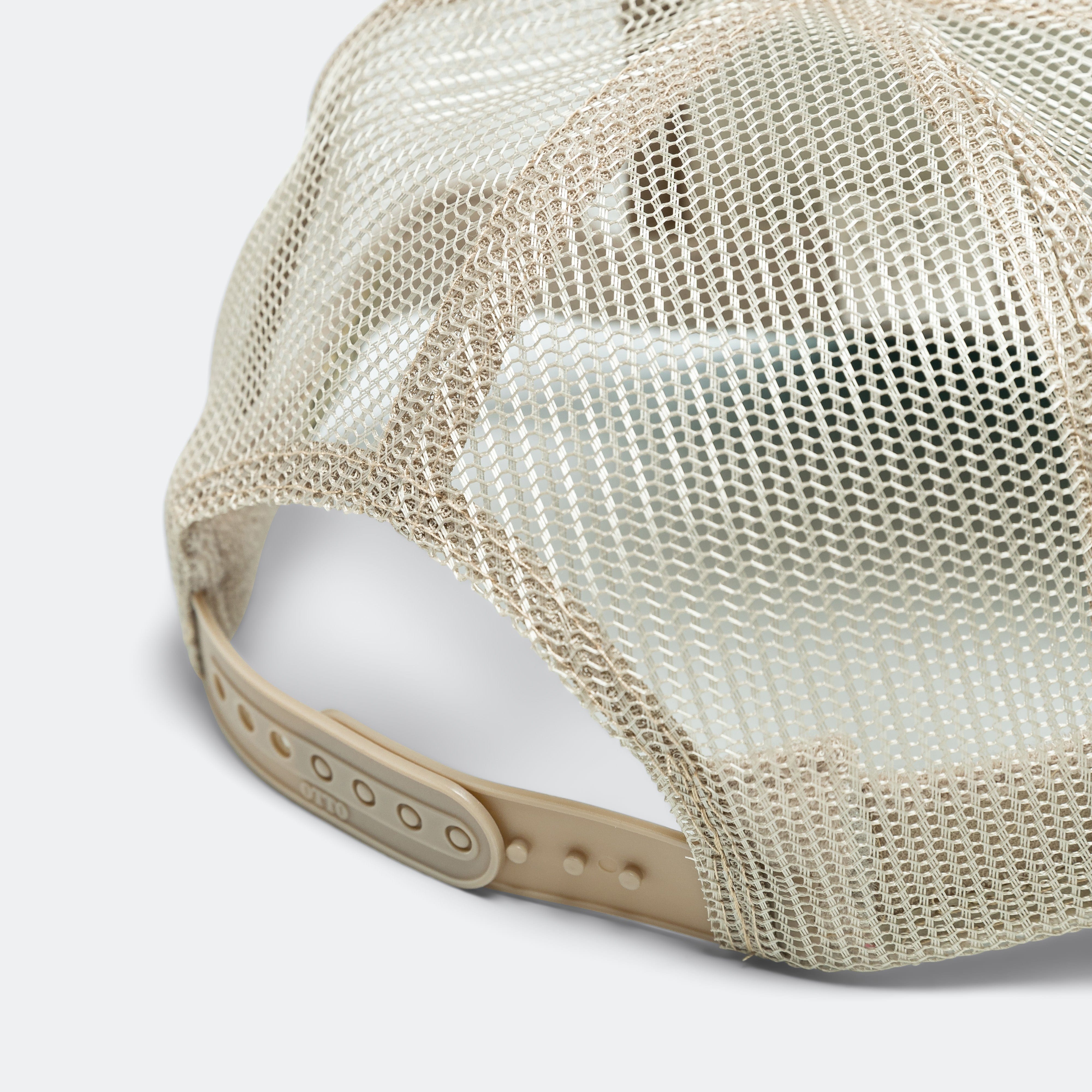 Kapital FREE WHEELIN' Trucker Cap - Beige/Turquoise