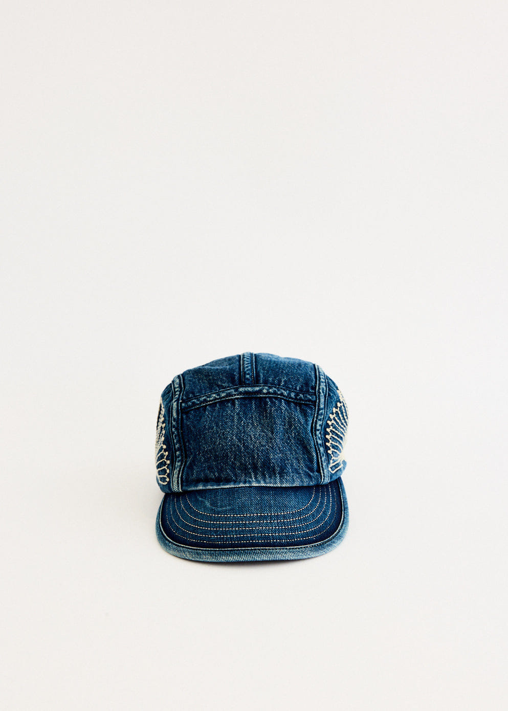 Kapital 10 oz IDGxIDG Denim Camp Cap (FUROSHIKI Embroidery)