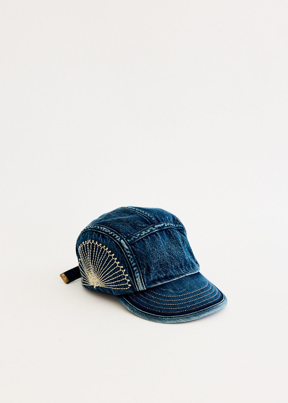 Kapital 10 oz IDGxIDG Denim Camp Cap (FUROSHIKI Embroidery)