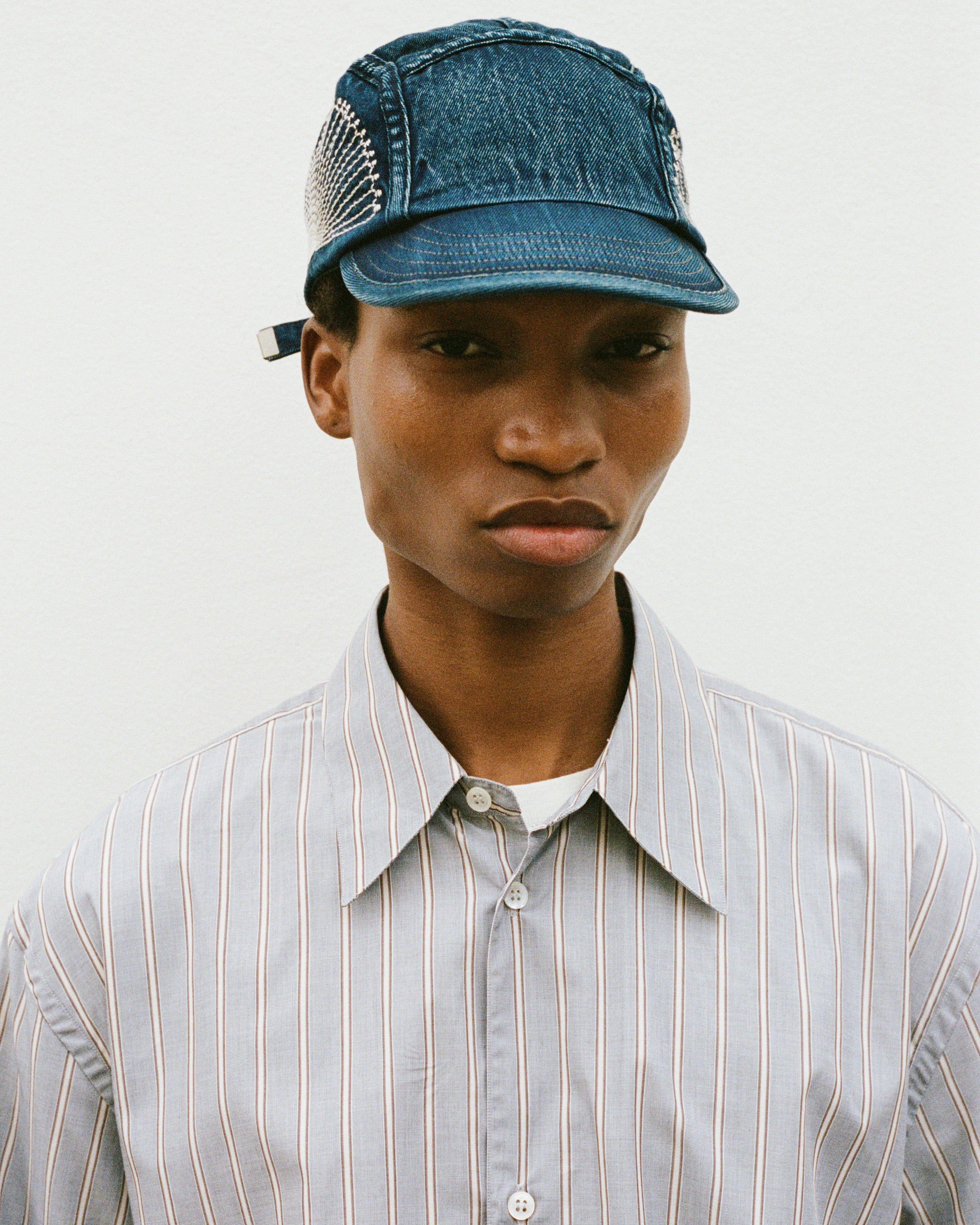 Kapital 10 oz IDGxIDG Denim Camp Cap (FUROSHIKI Embroidery)