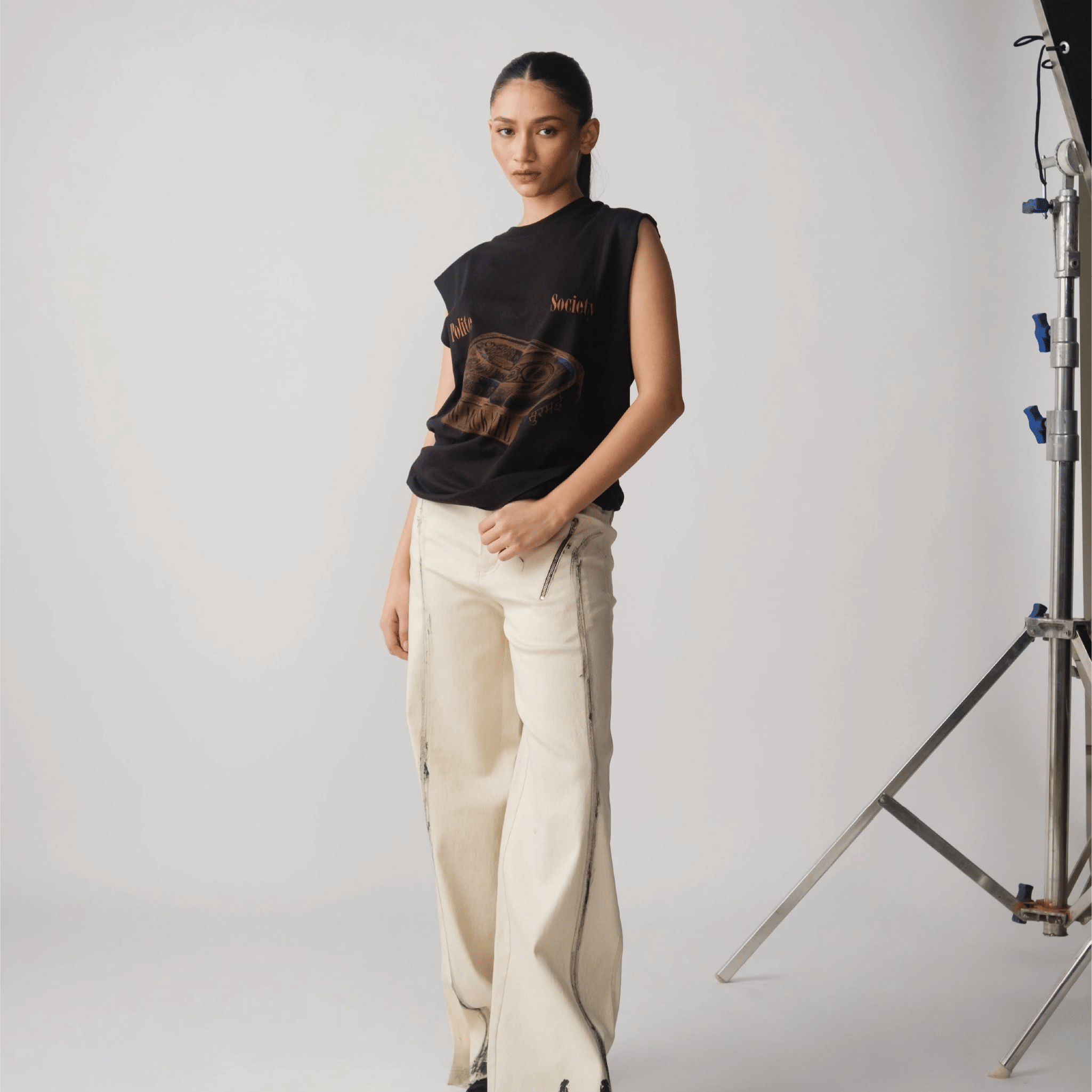 Polite Society SURMAI TANK TOP (BLACK)