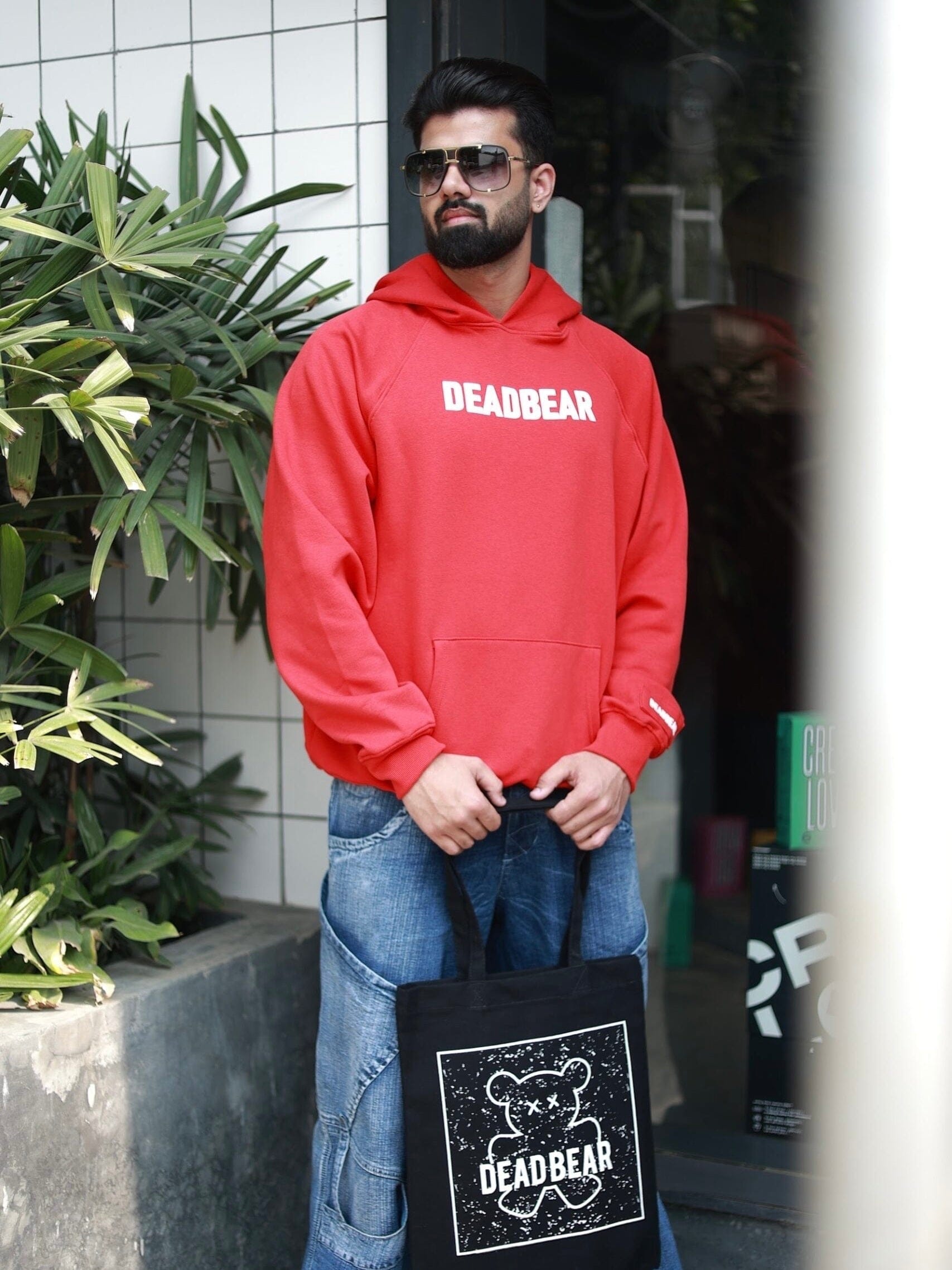 Deadbear Basic Red Hoodie