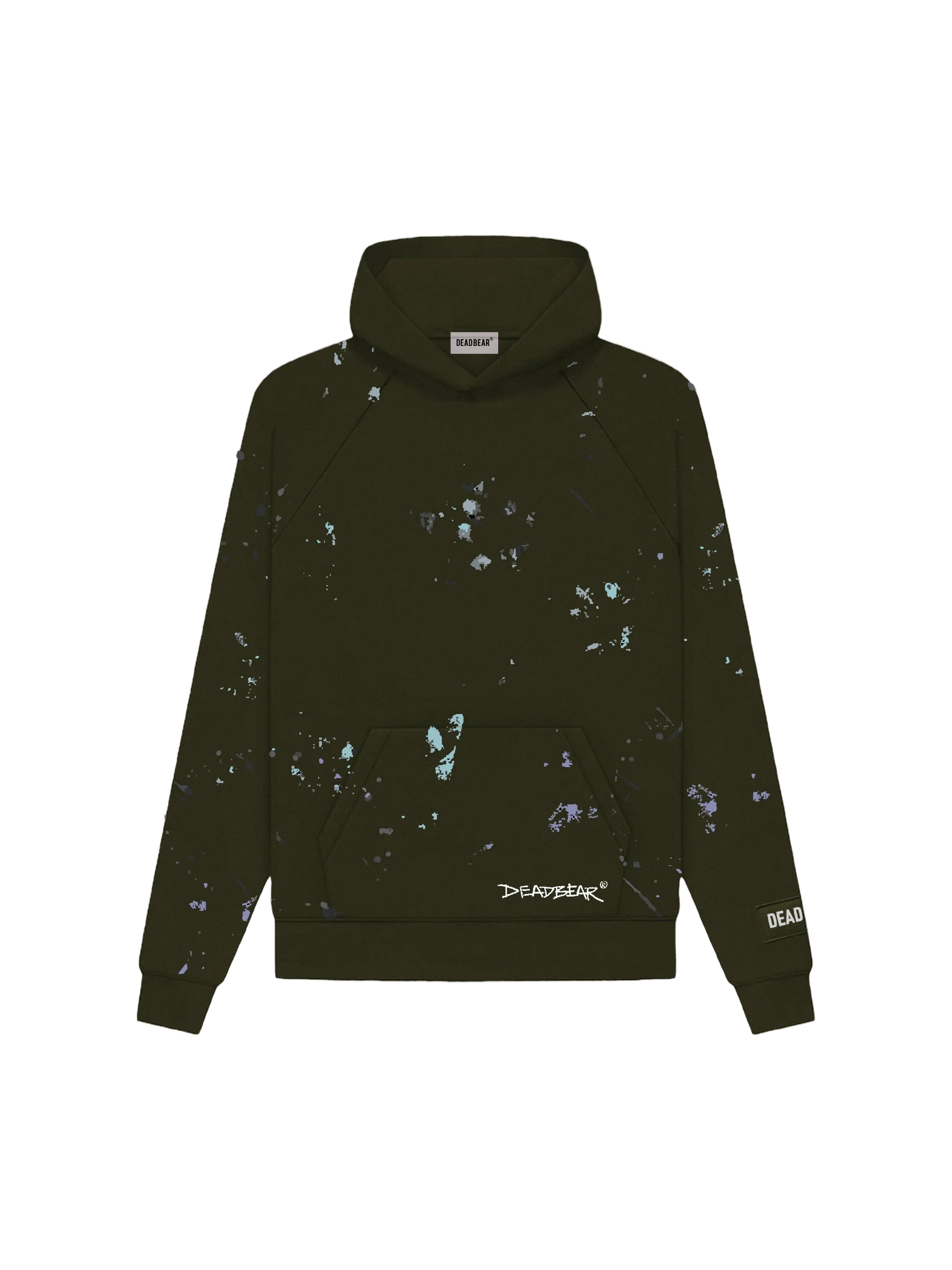 Deadbear Grumpy Bear Hoodie Olive