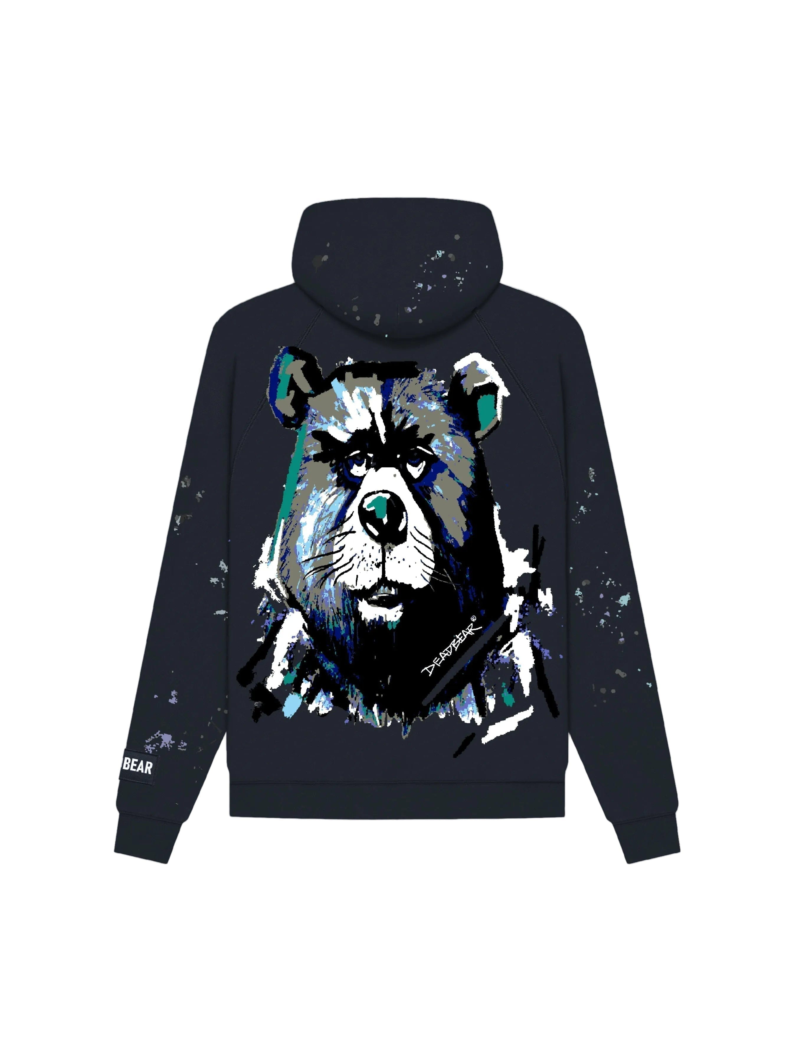 Deadbear Grumpy Bear Hoodie Navy