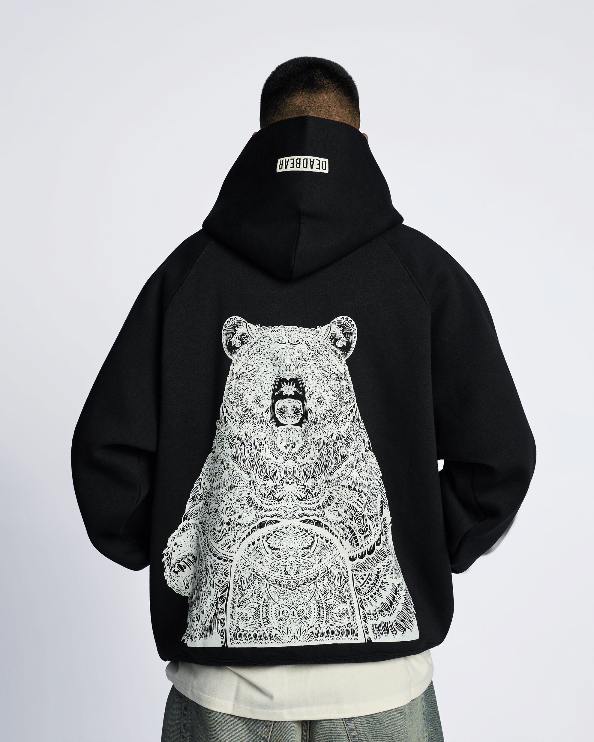 Deadbear Mandala Hoodie Black
