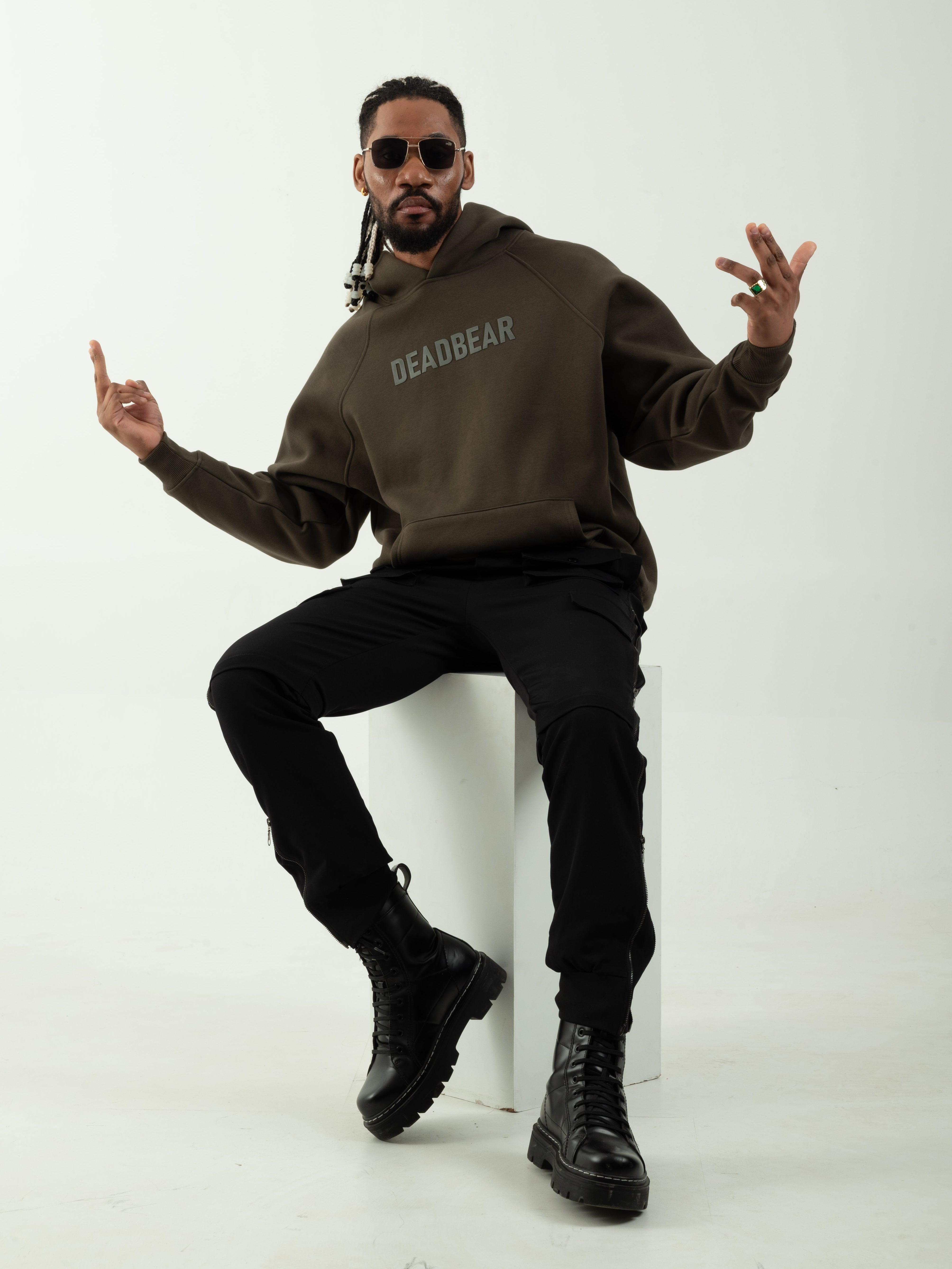 Deadbear Basic Olive Hoodie