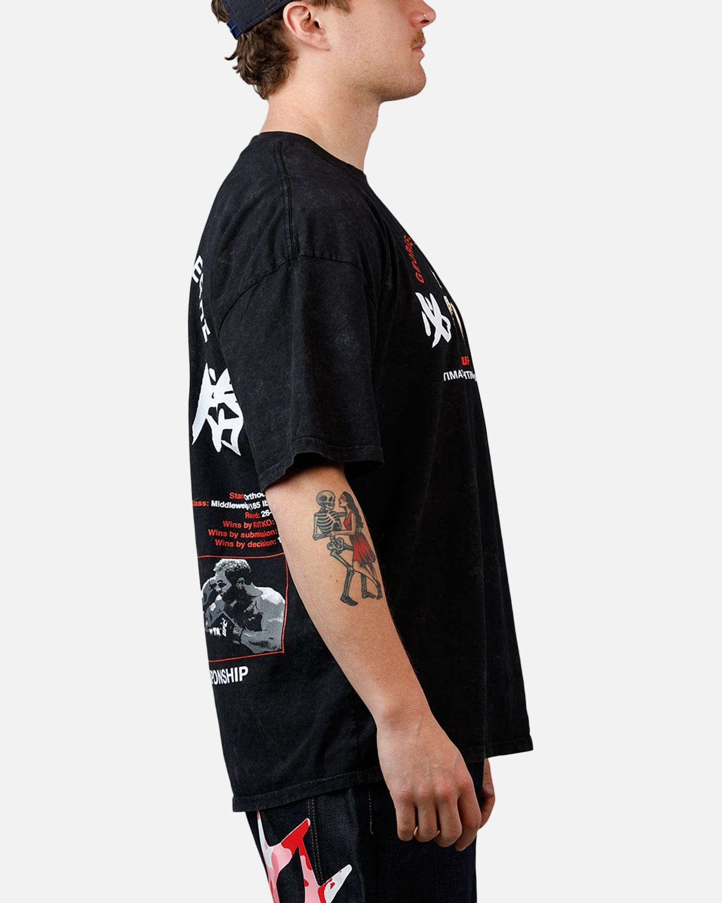 PIERRE UFC By Culture Kings Georges St - Pierre Legends T - Shirt Black Acidwash