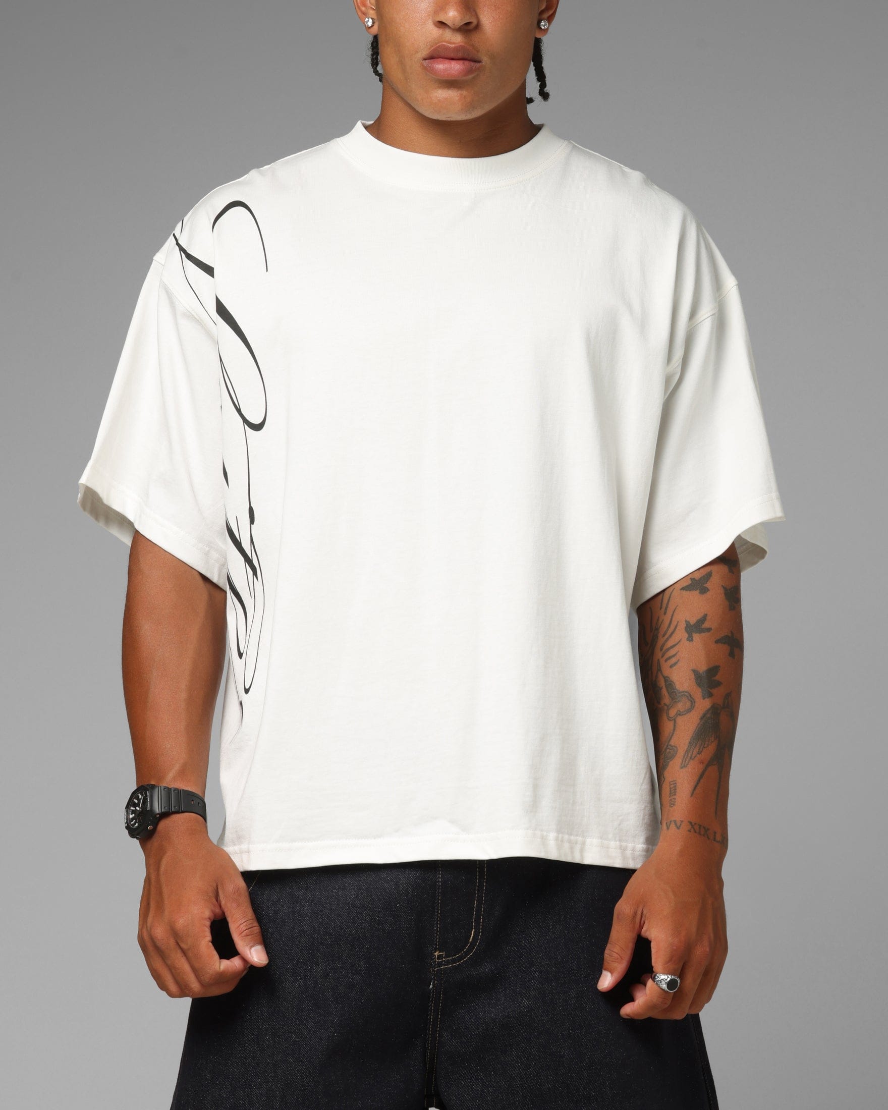 Loiter Apeezy Oversized T - Shirt Off White
