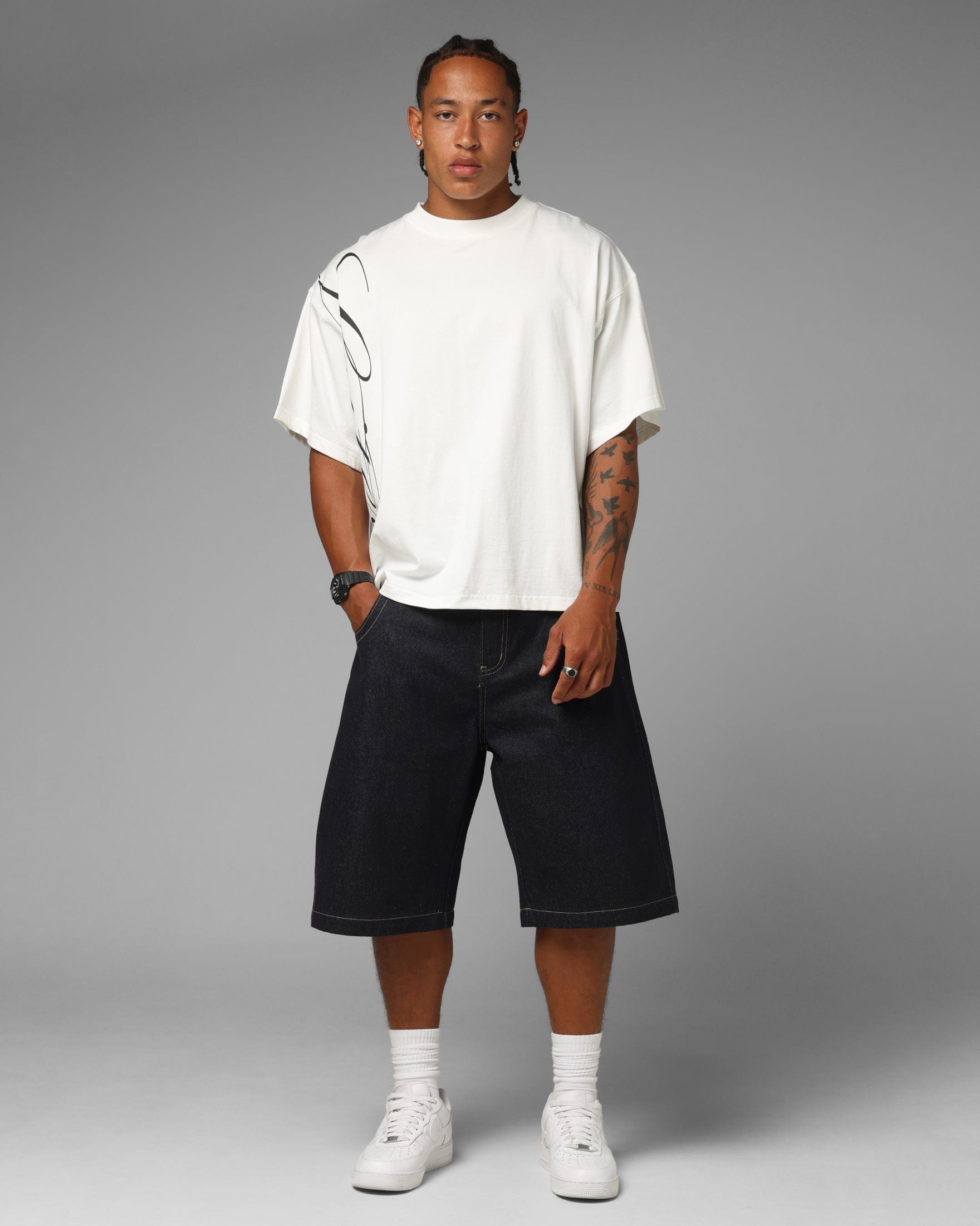 Loiter Apeezy Oversized T - Shirt Off White