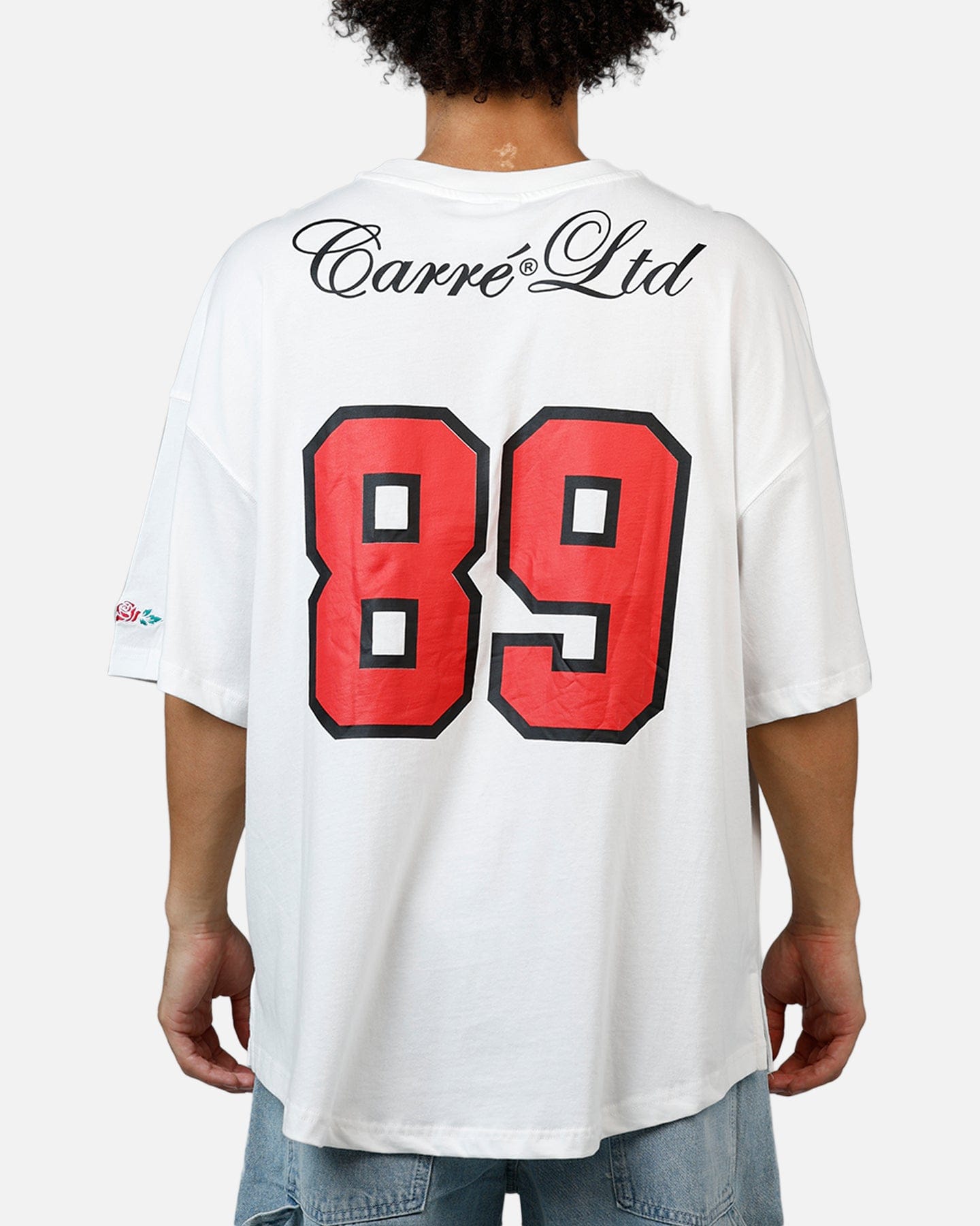 Carre Hitta Grid Iron T - Shirt Off White/Red