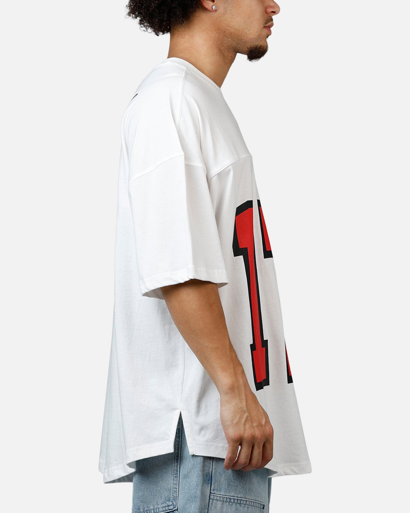 Carre Hitta Grid Iron T - Shirt Off White/Red