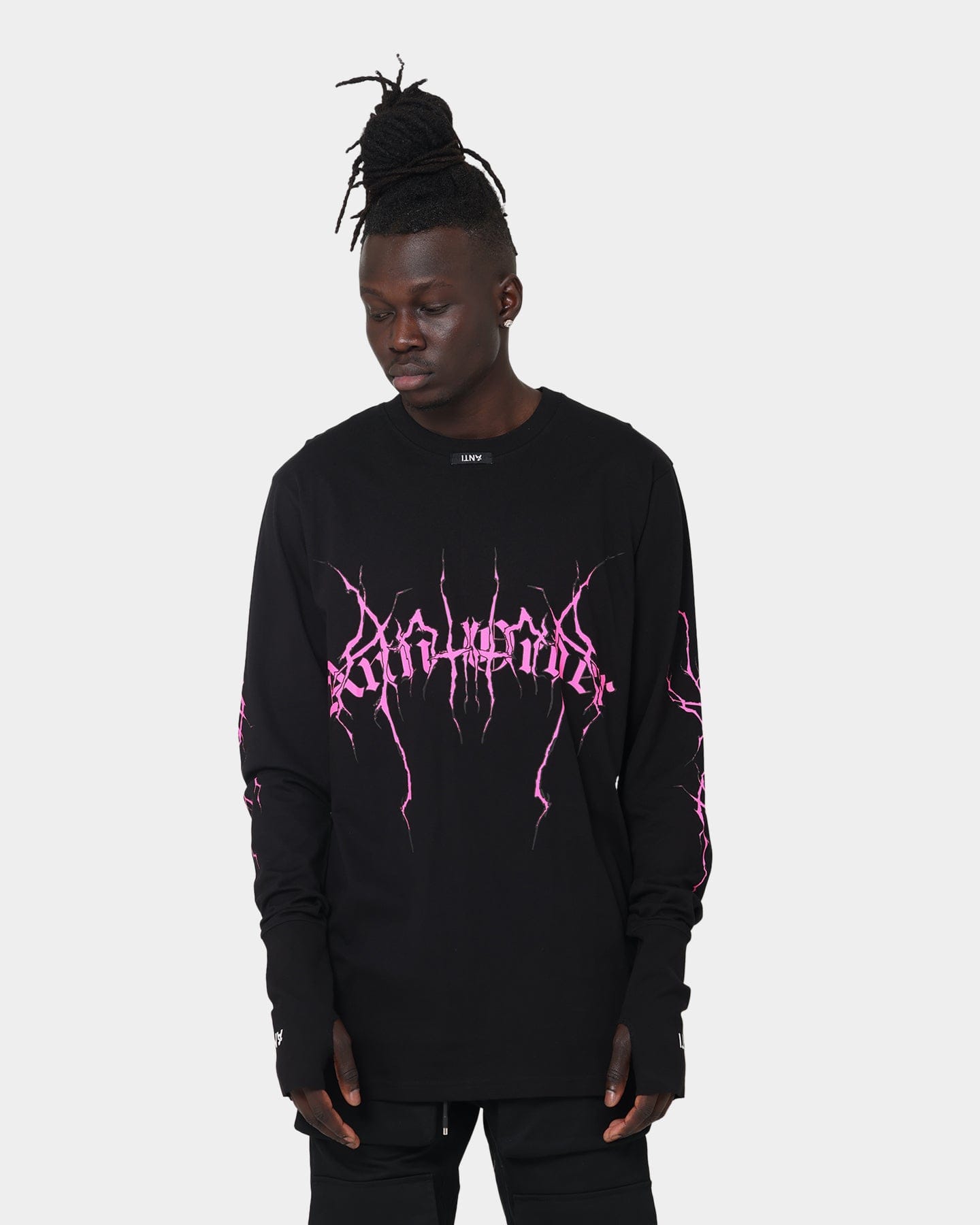The Anti Order Youthquake Legion Long Sleeve T - Shirt Black/Pink