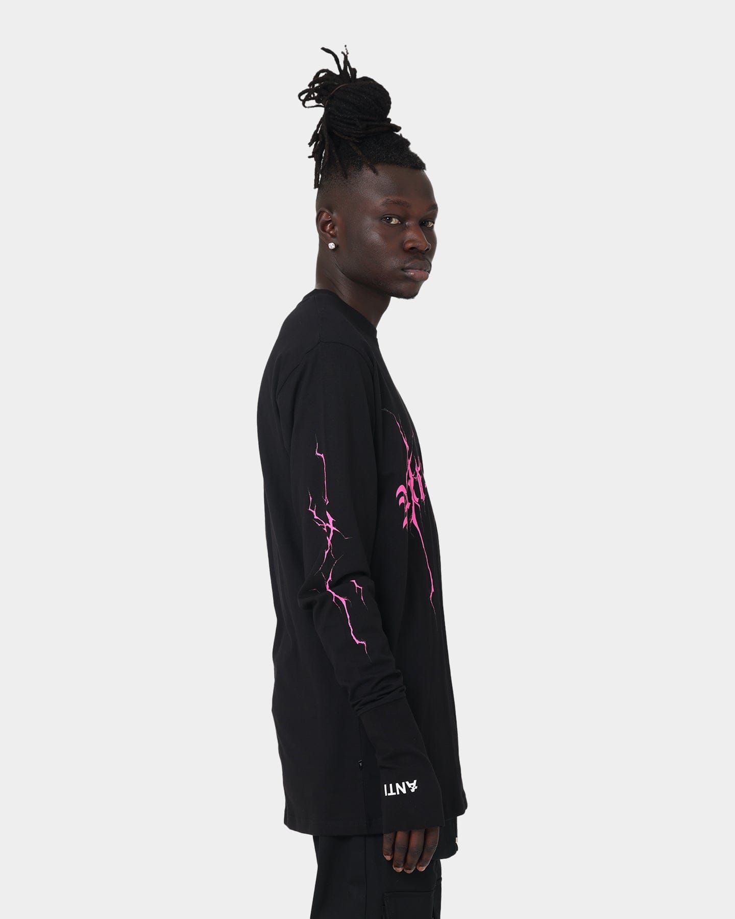 The Anti Order Youthquake Legion Long Sleeve T - Shirt Black/Pink