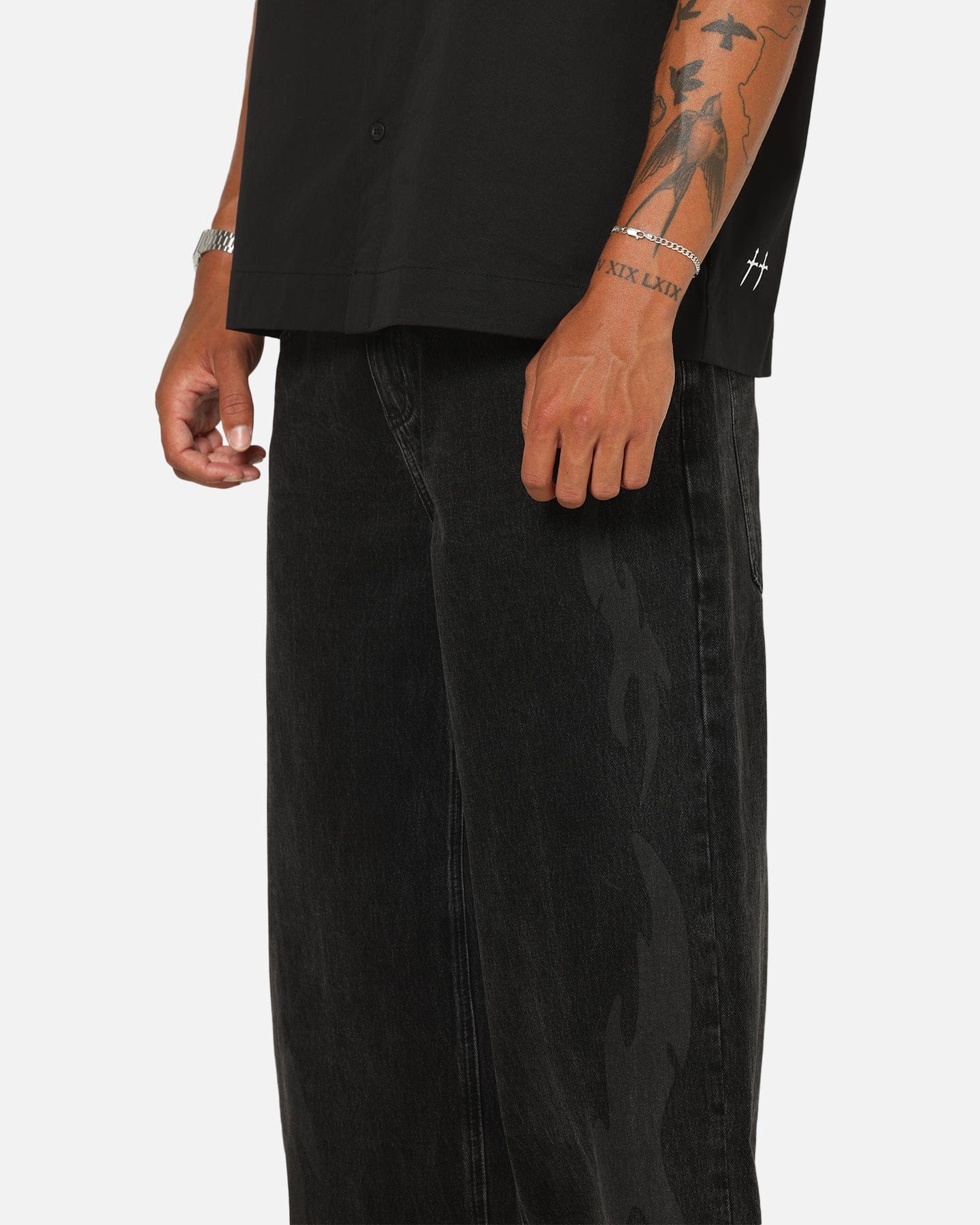 Saint Morta Amplus Infernal Rinse Jeans Black