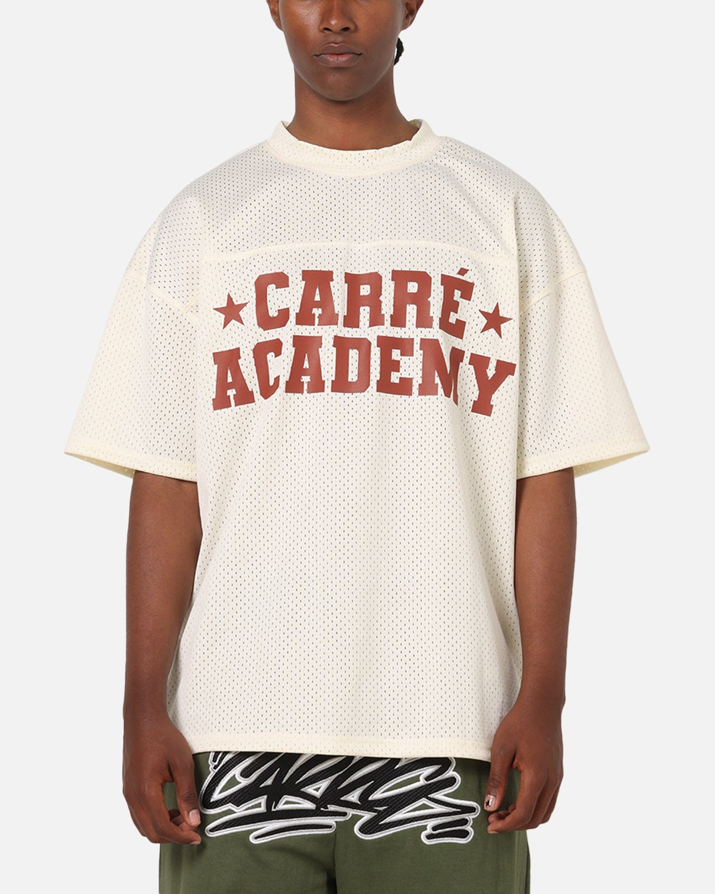 Carre Star Academy Mesh T - Shirt Off White