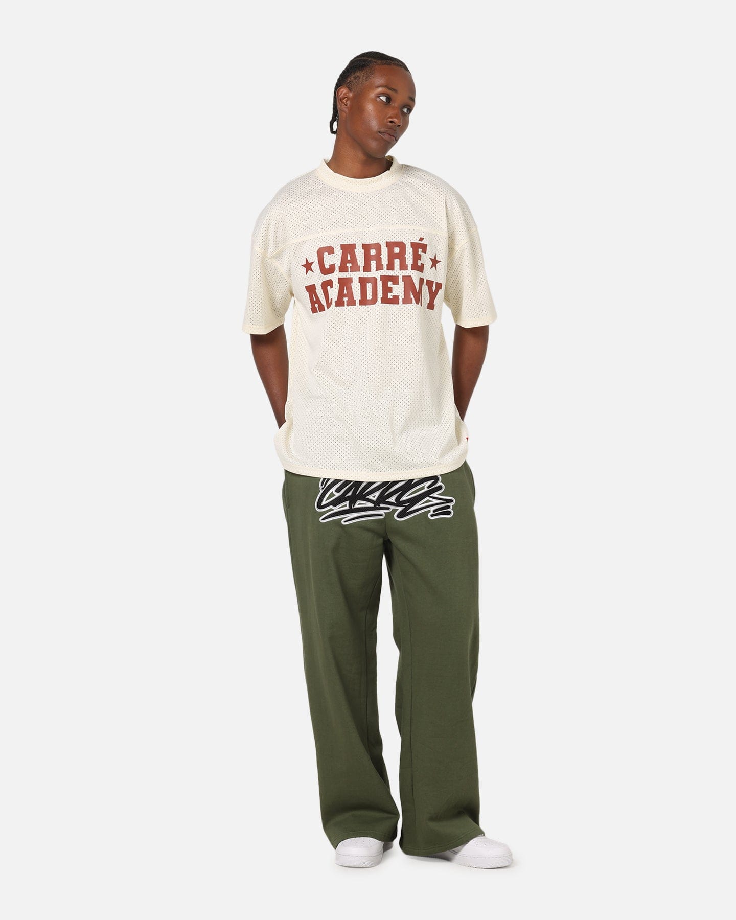 Carre Star Academy Mesh T - Shirt Off White