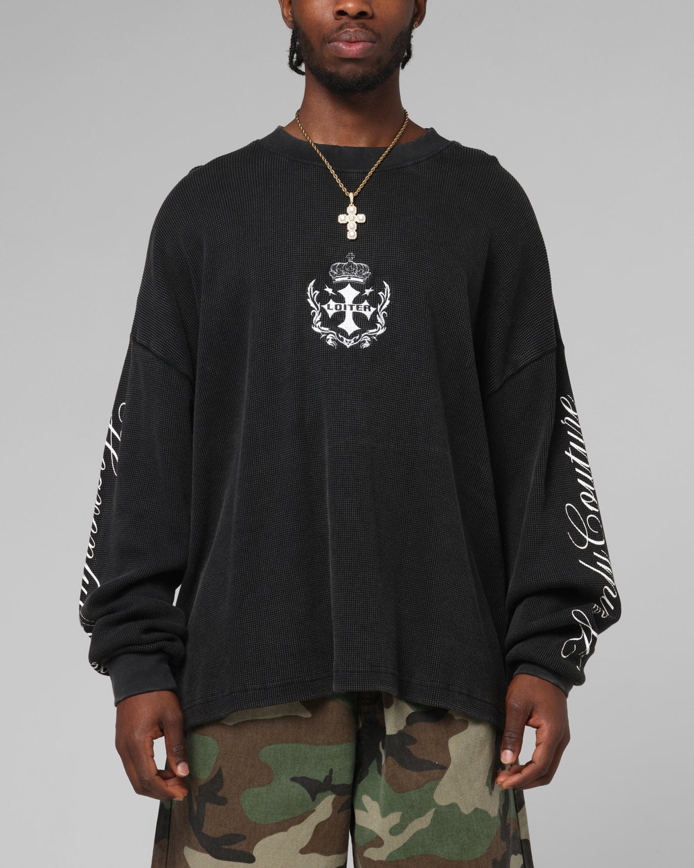 Loiter Purity Thermal Long Sleeve T - Shirt Black