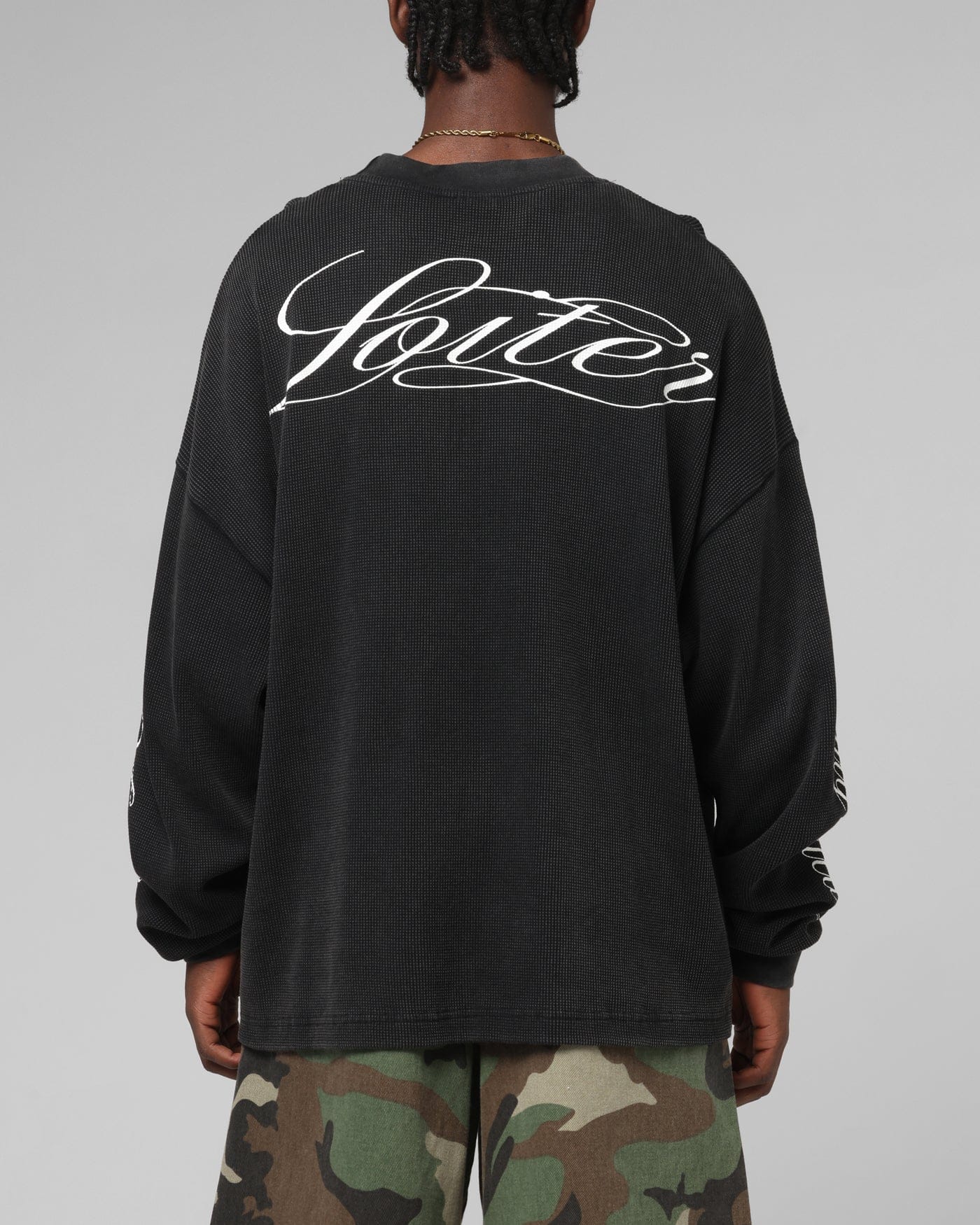 Loiter Purity Thermal Long Sleeve T - Shirt Black