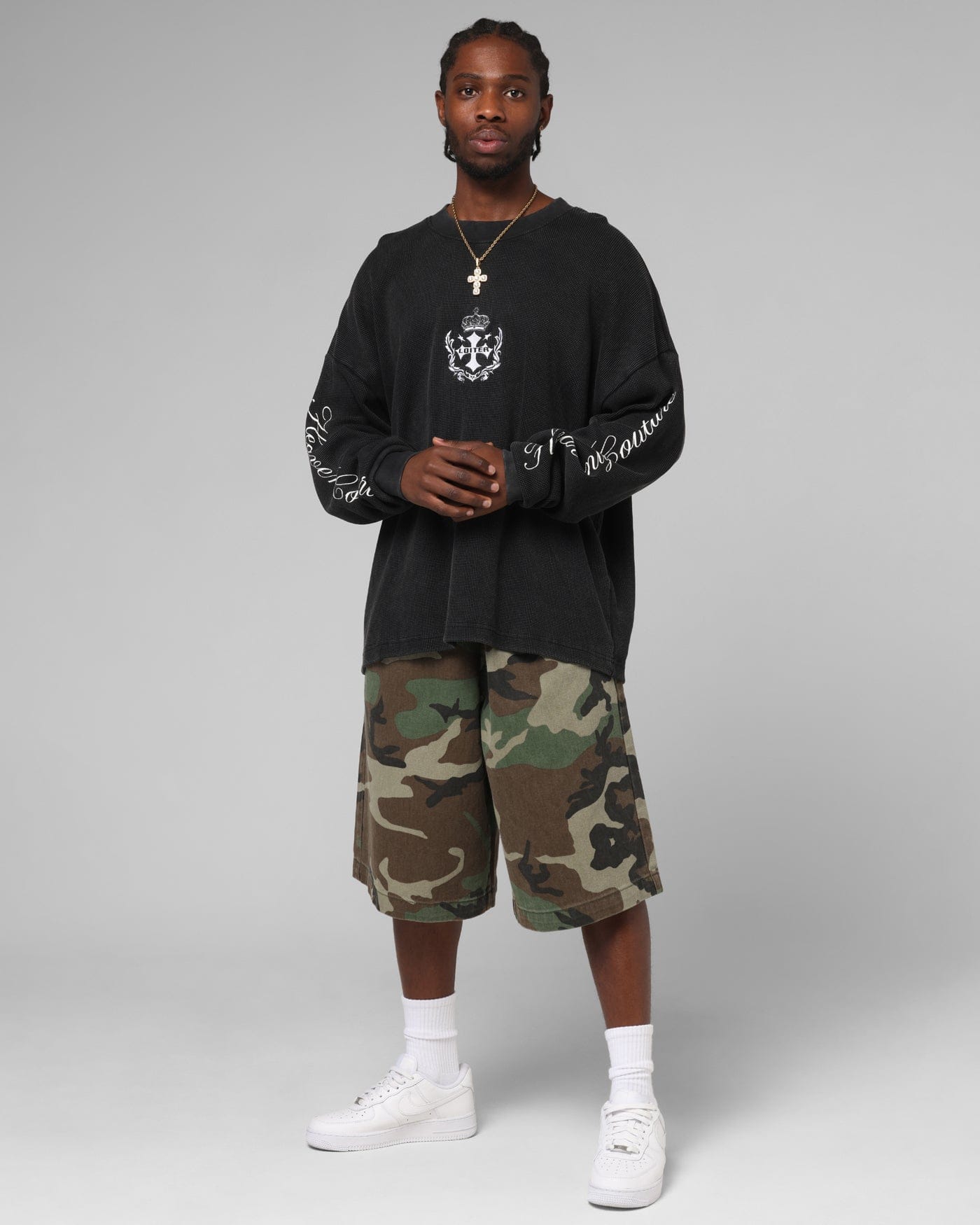 Loiter Purity Thermal Long Sleeve T - Shirt Black
