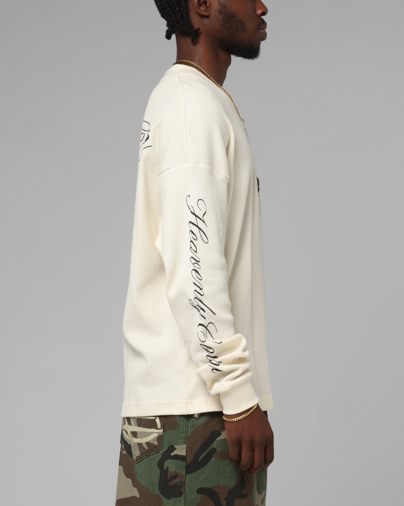 Loiter Purity Thermal Long Sleeve T - Shirt Off White