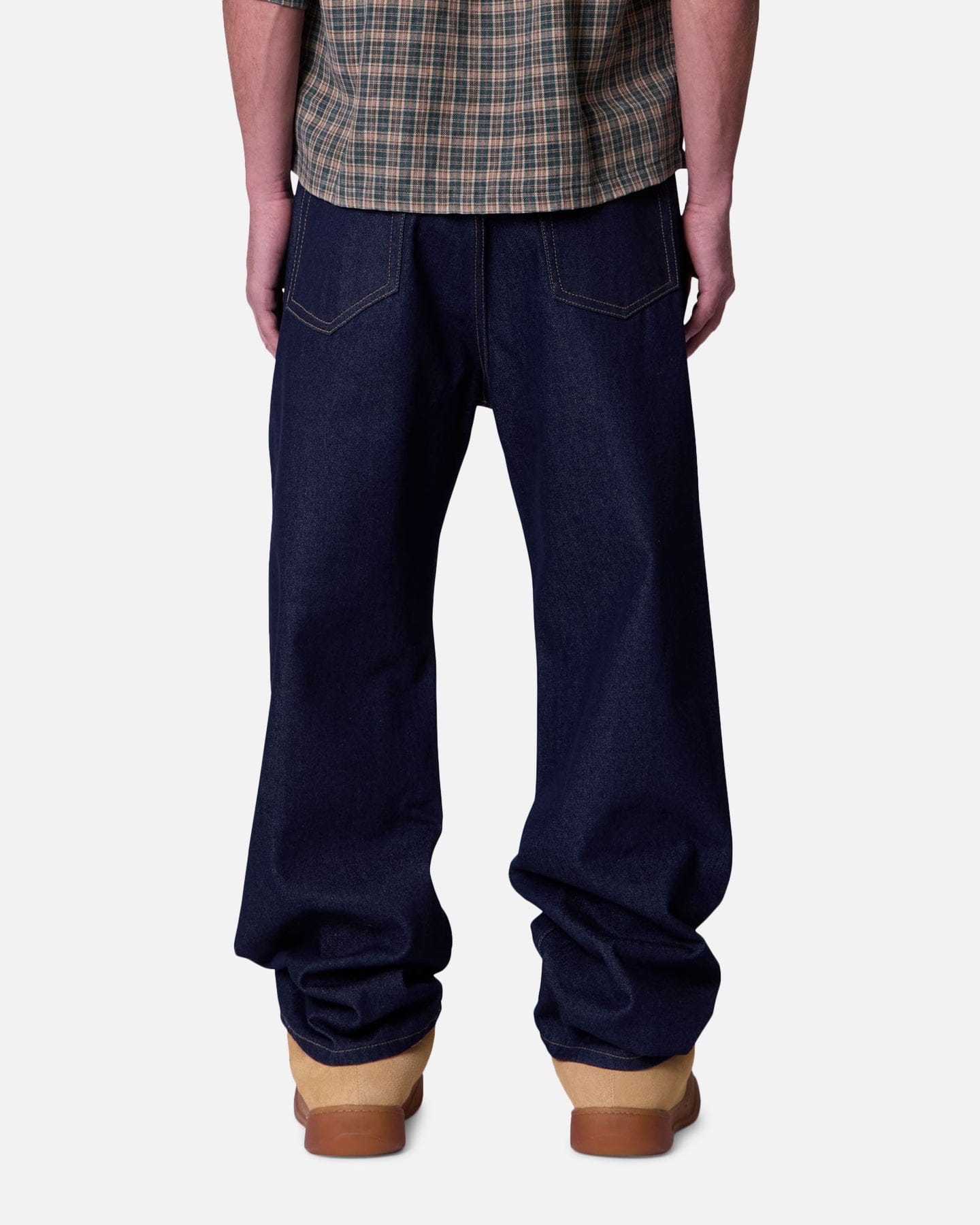 MNML Ultra Baggy Jeans Raw Blue