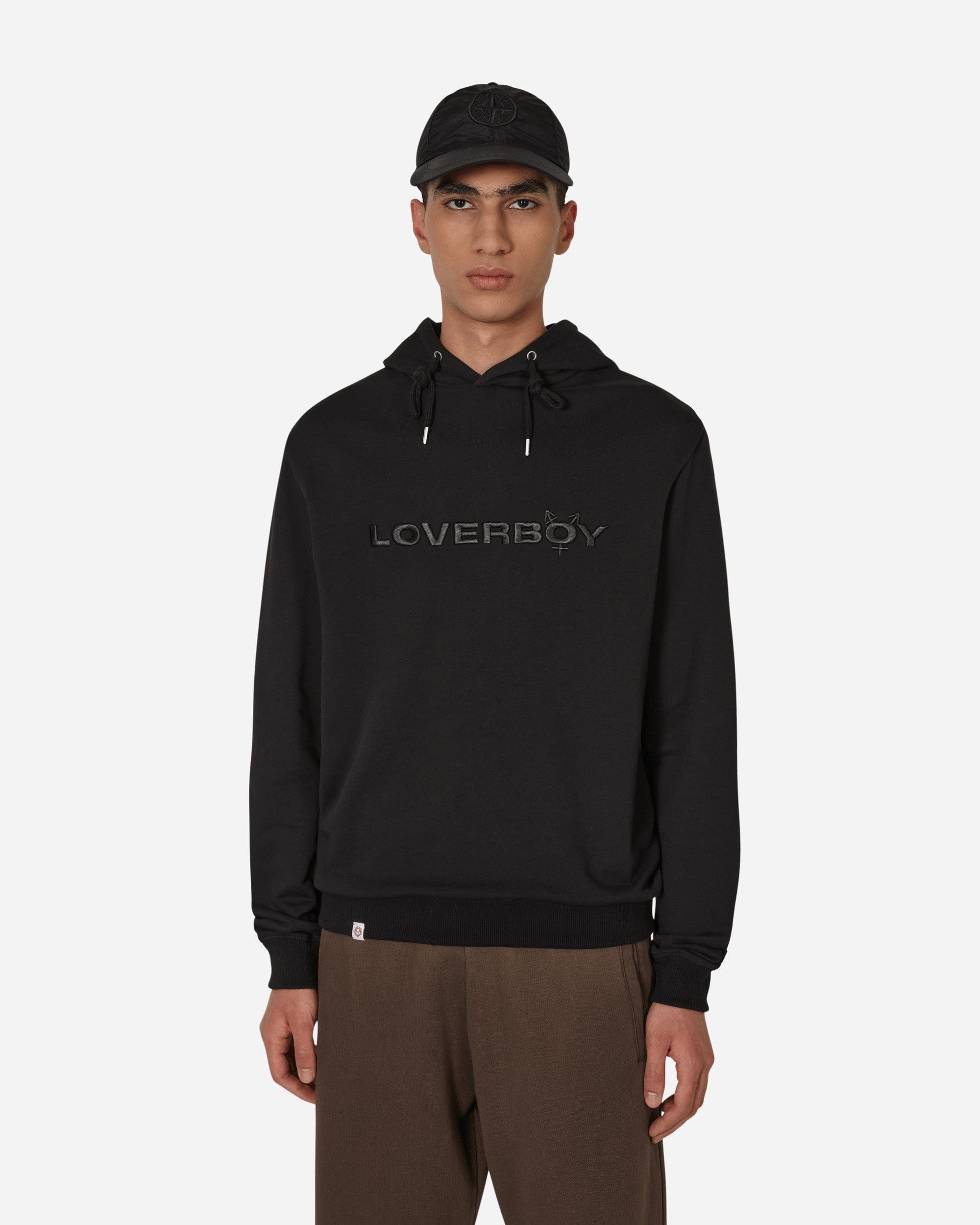 Charles Jeffrey Loverboy Logo Hooded Sweatshirt Black