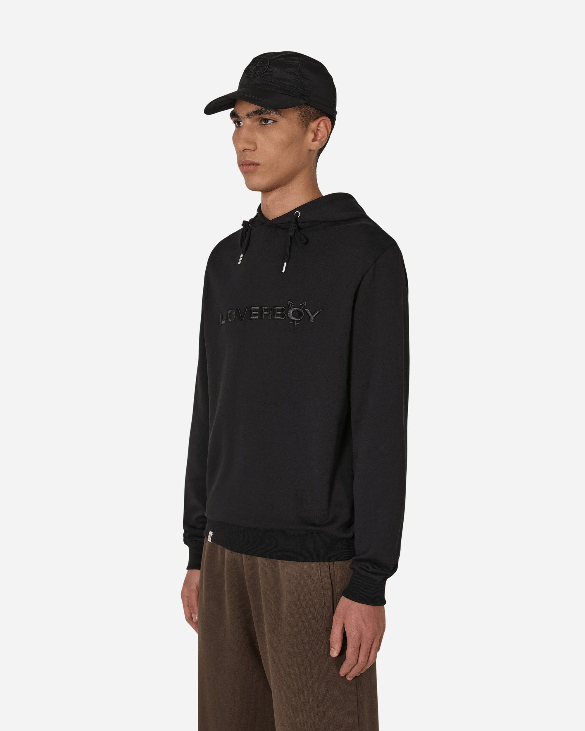 Charles Jeffrey Loverboy Logo Hooded Sweatshirt Black
