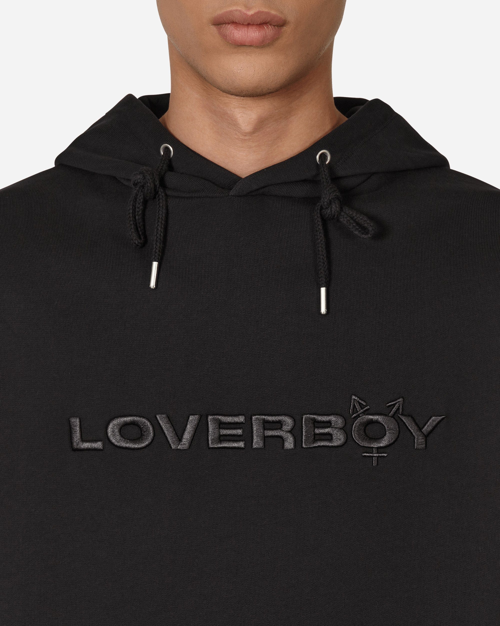 Charles Jeffrey Loverboy Logo Hooded Sweatshirt Black
