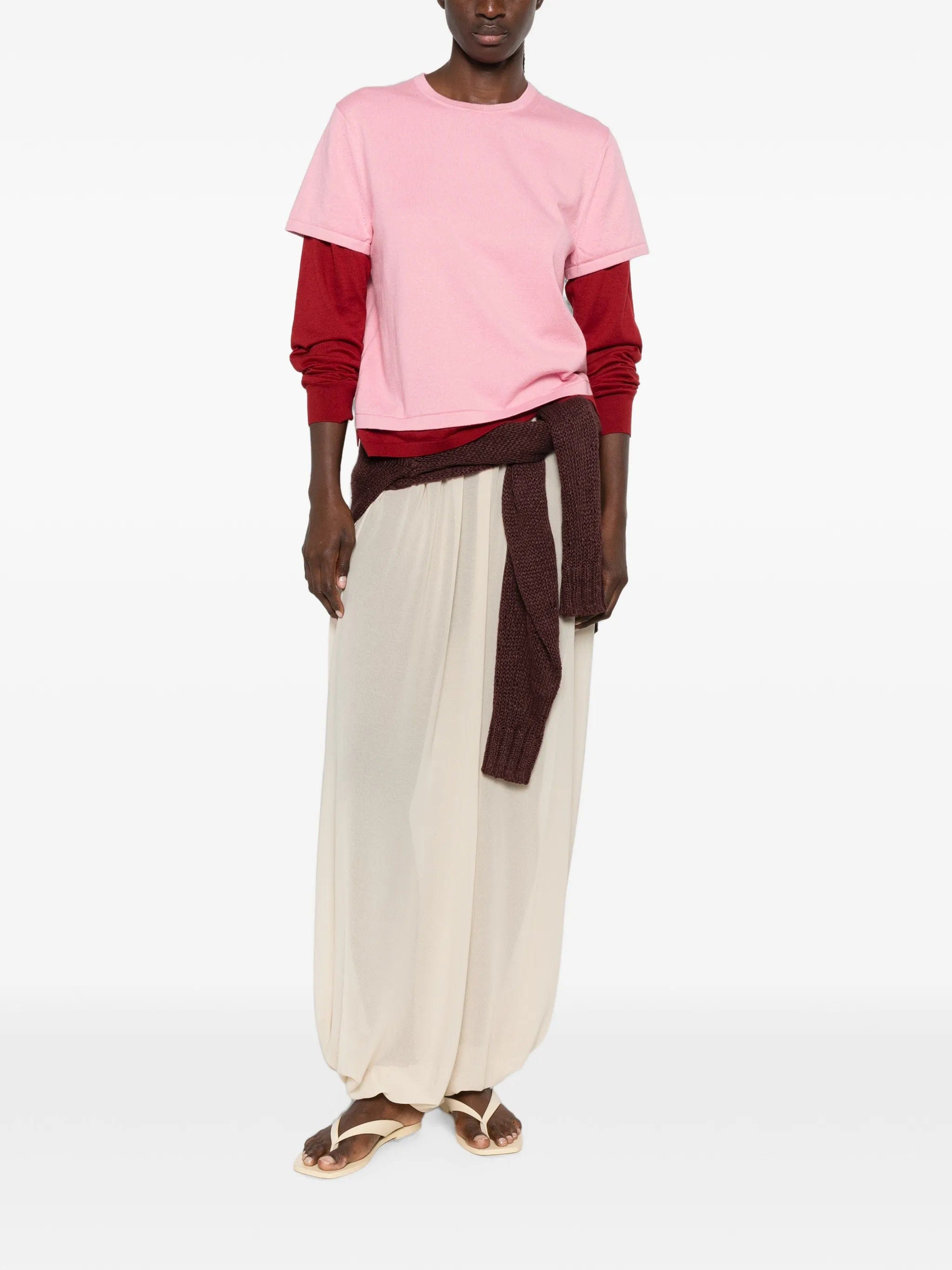 Guest In Residence layered sweater