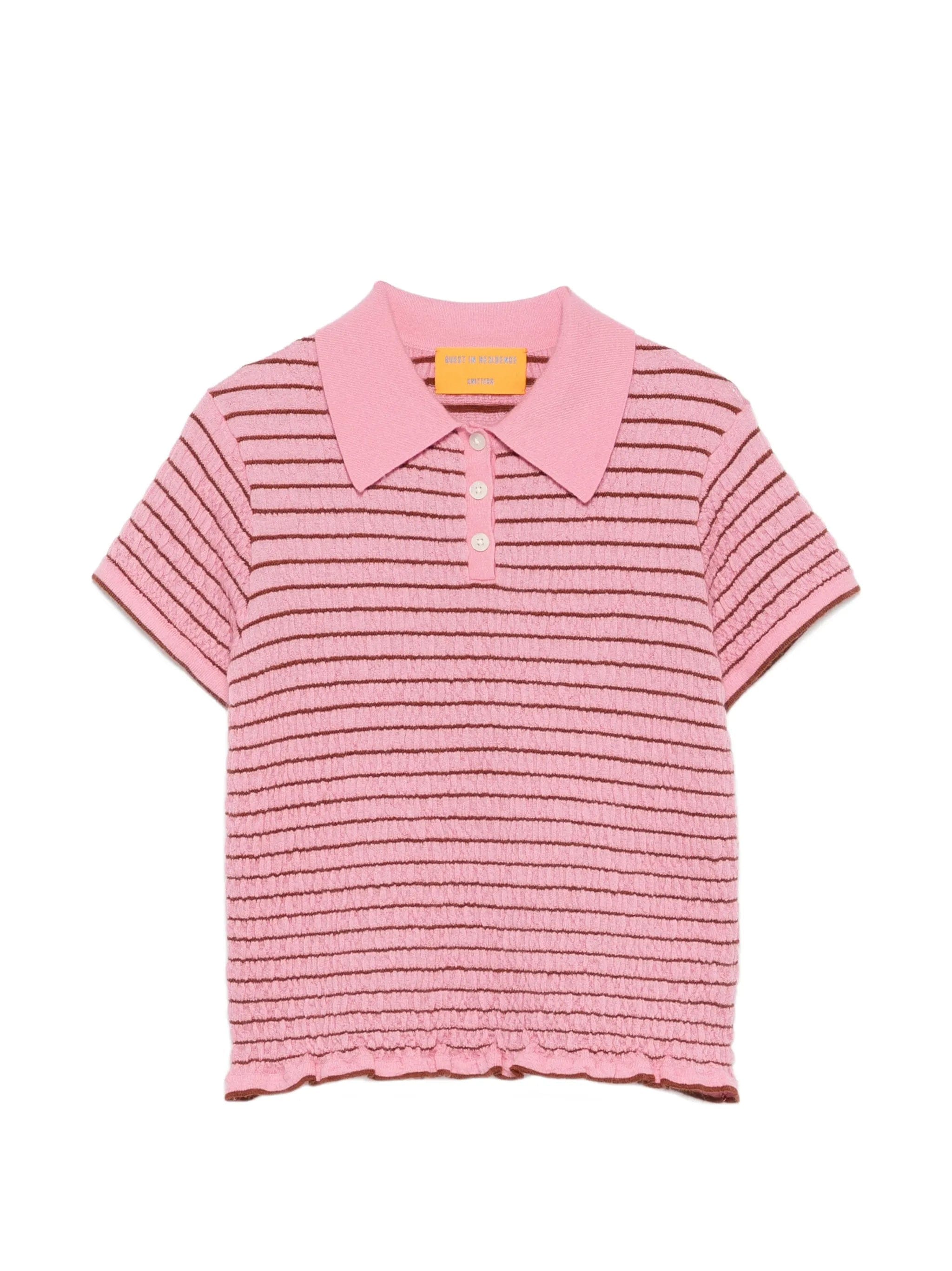 Guest In Residence striped - pattern polo shirt
