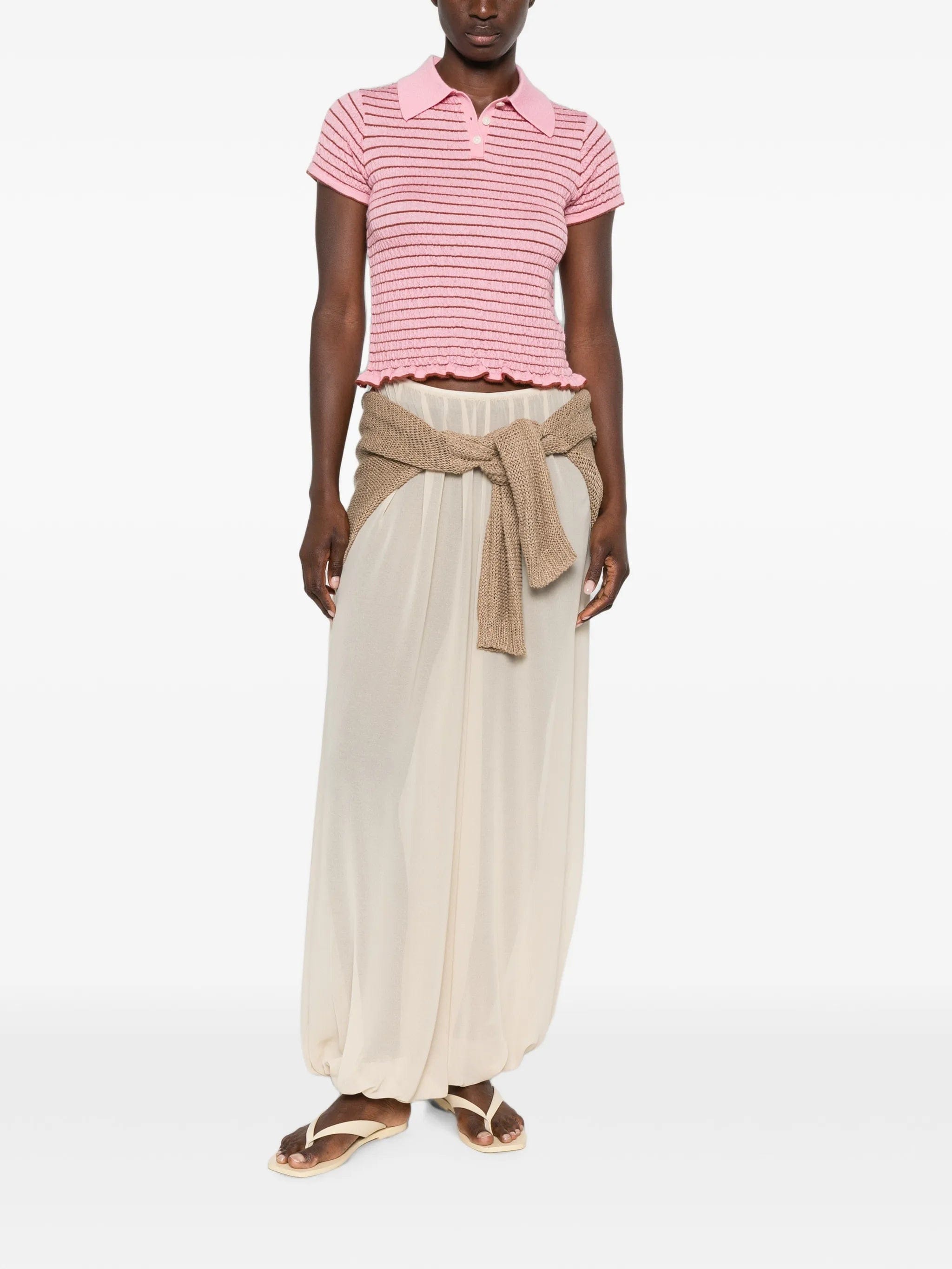 Guest In Residence striped - pattern polo shirt
